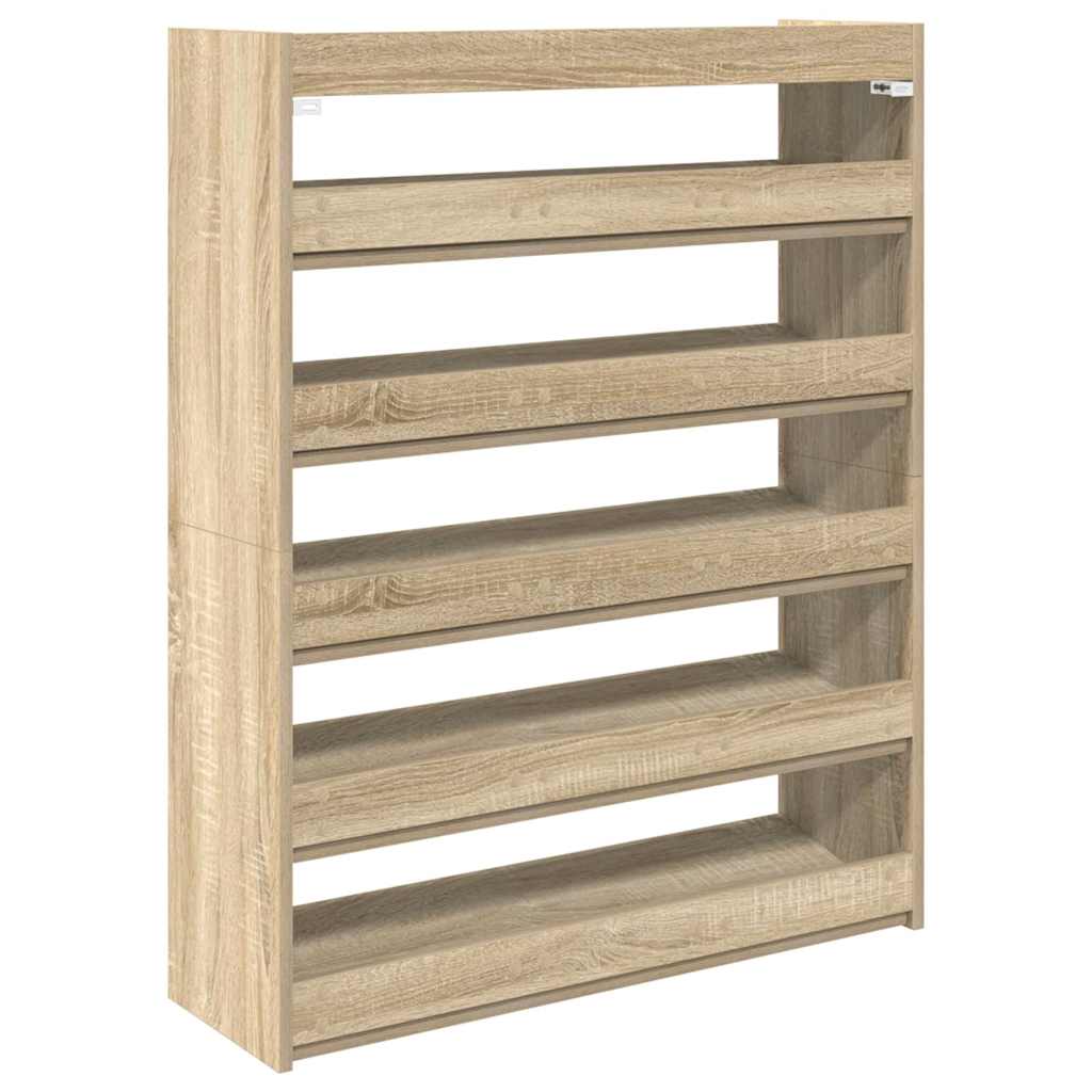 Schuhregal mit mehreren Fächern für ordentliche Aufbewahrung 80 x 25 x 100 cm