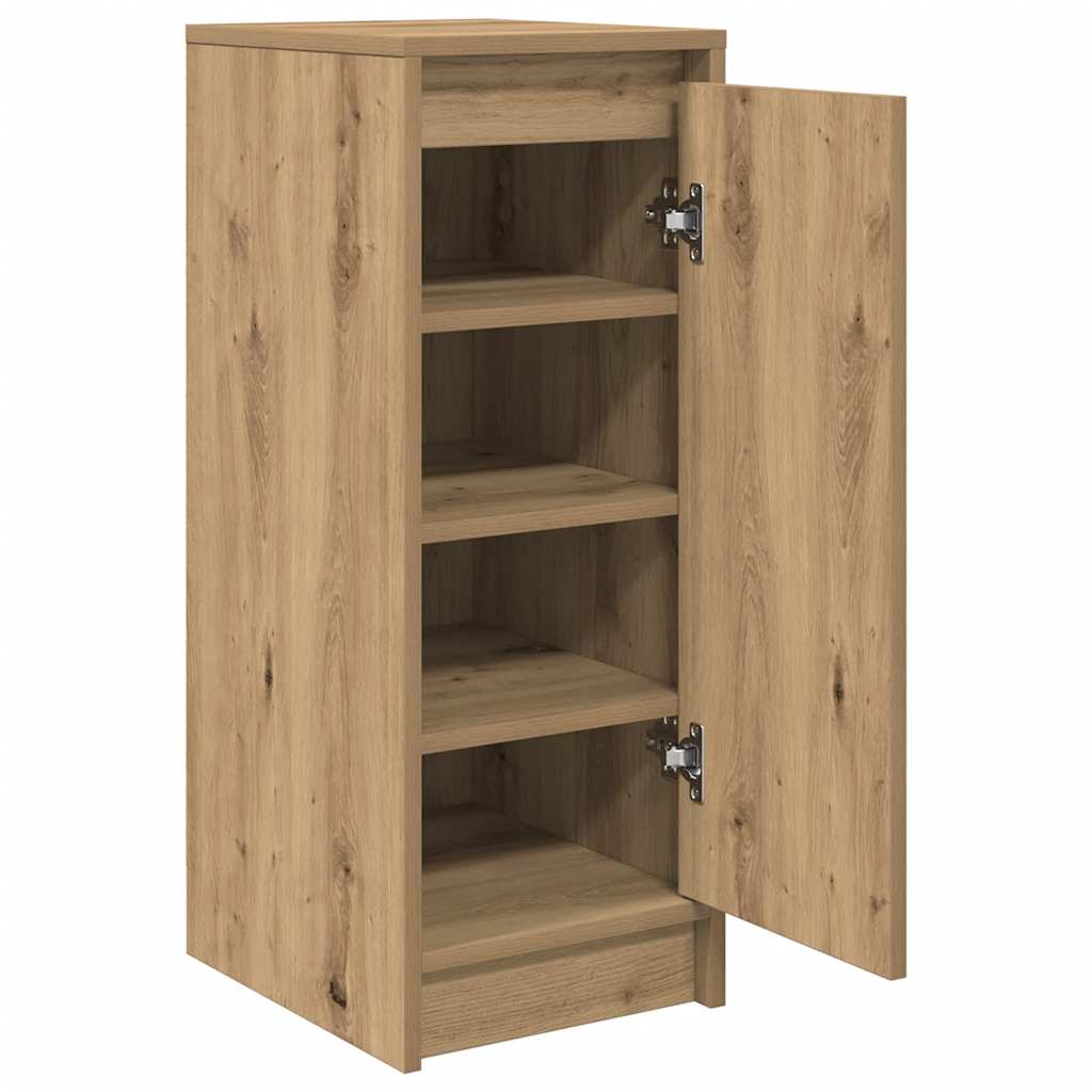Schmaler Schuhschrank mit Tür - Schuhkommode - Flurschrank - 29,5 x 34 x 76 cm