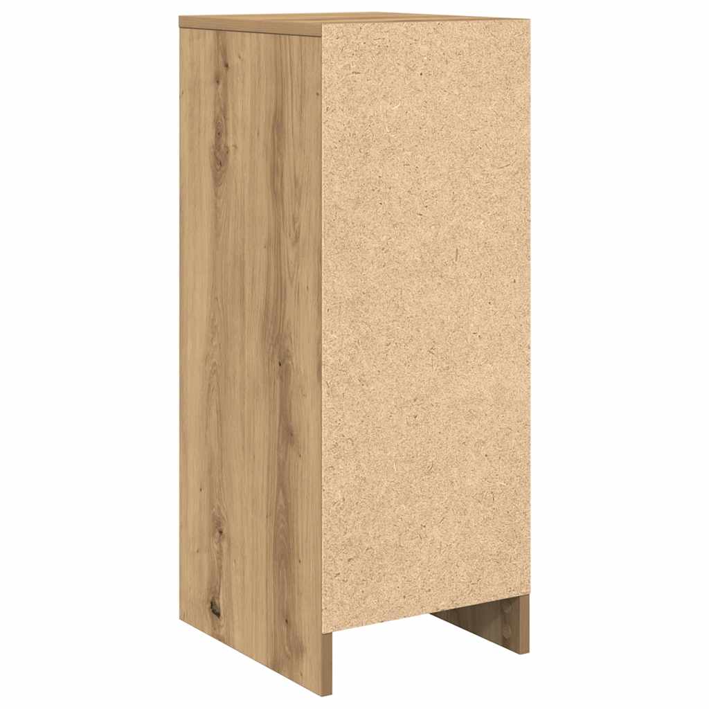 Schmaler Schuhschrank mit Tür - Schuhkommode - Flurschrank - 29,5 x 34 x 76 cm