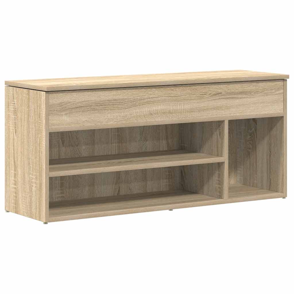 Schuhbank mit Stauraum und stabiler Sitzfläche für Flur und Diele 102x30,5x45 cm