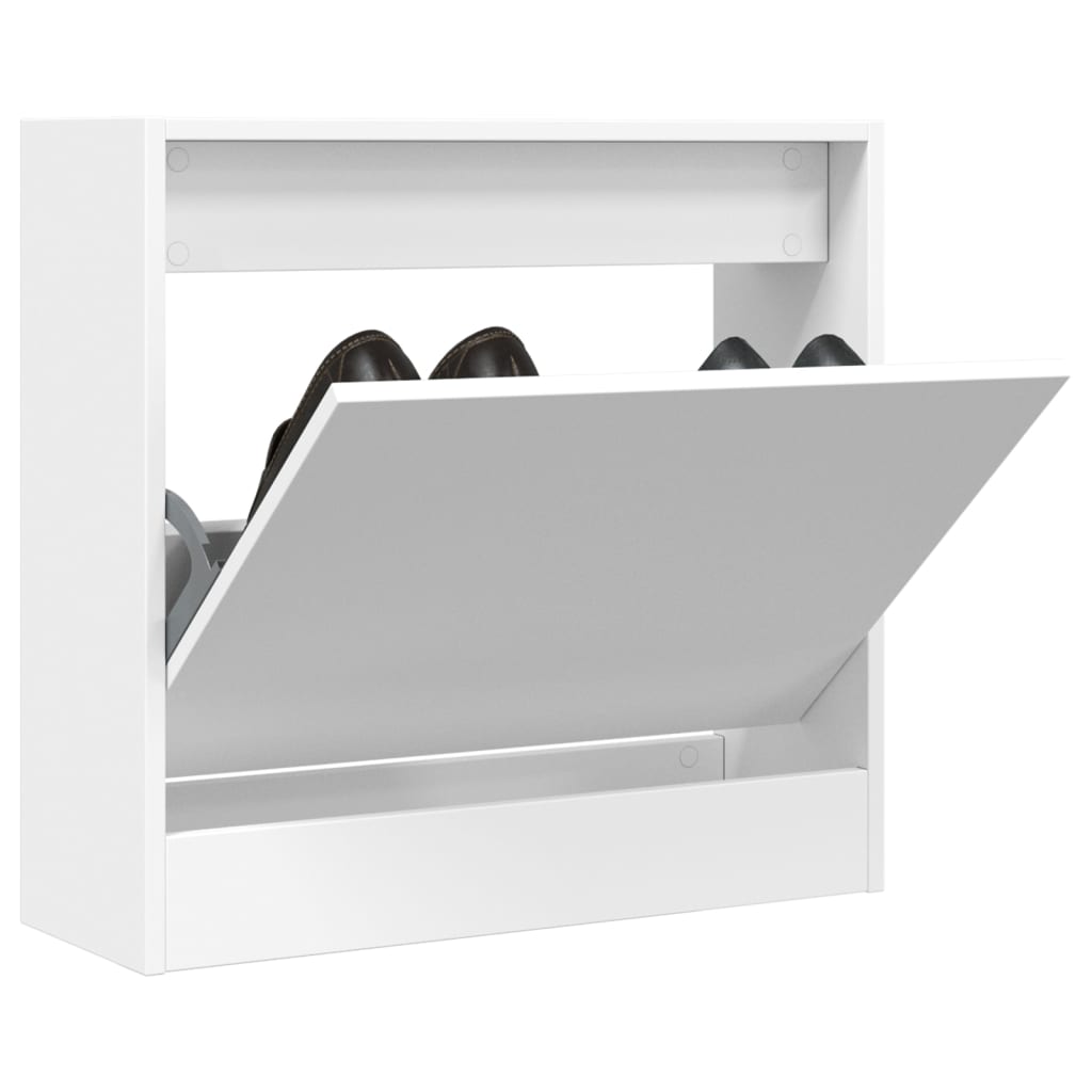 Kompakter Schuhkipper mit Klappe - für schmale Flure und kleine Räume 60x21x57cm