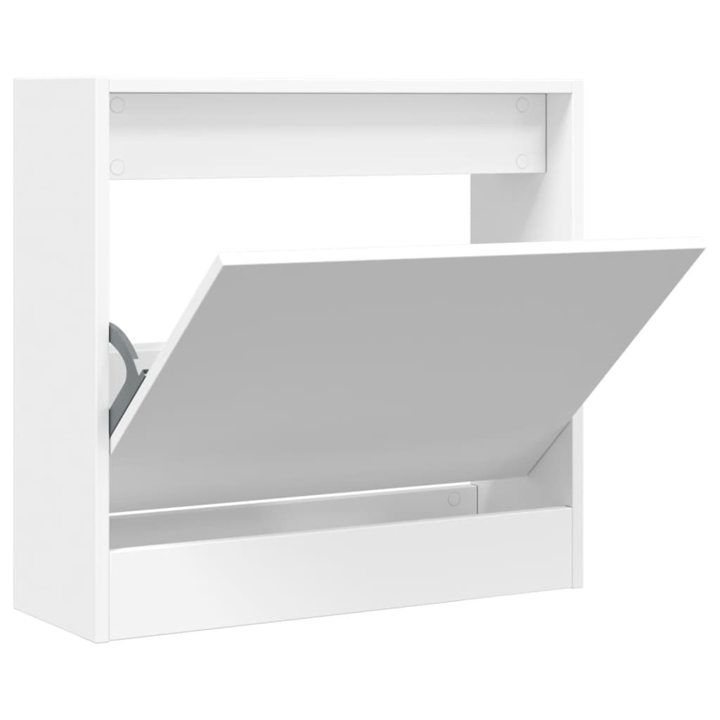 Kompakter Schuhkipper mit Klappe - für schmale Flure und kleine Räume 60x21x57cm