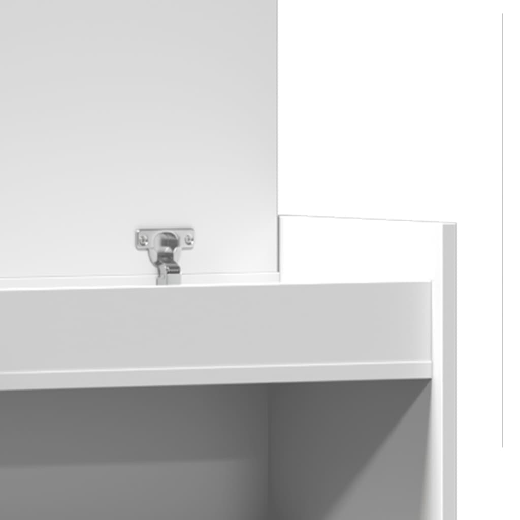 Geräumiger Schuhschrank mit Schublade, Türen und Ablagen - 100,5 x 28 x 100 cm