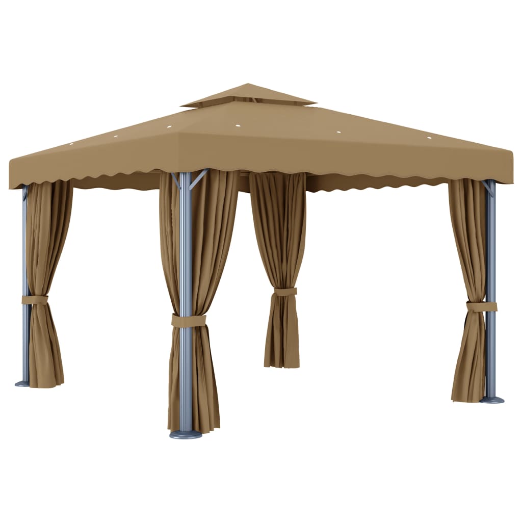 Gartenpavillon - Pavillon mit Doppeldach - Partyzelt - Terrassenpavillon - Alu
