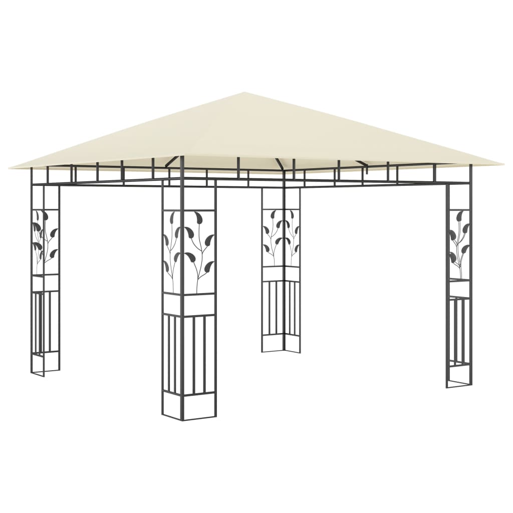 Gartenpavillon mit Moskitonetzen und Solarbeleuchtung für Garten und Terrasse