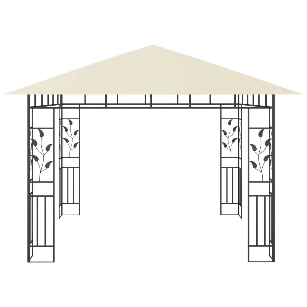 Gartenpavillon mit Moskitonetzen und Solarbeleuchtung für Garten und Terrasse