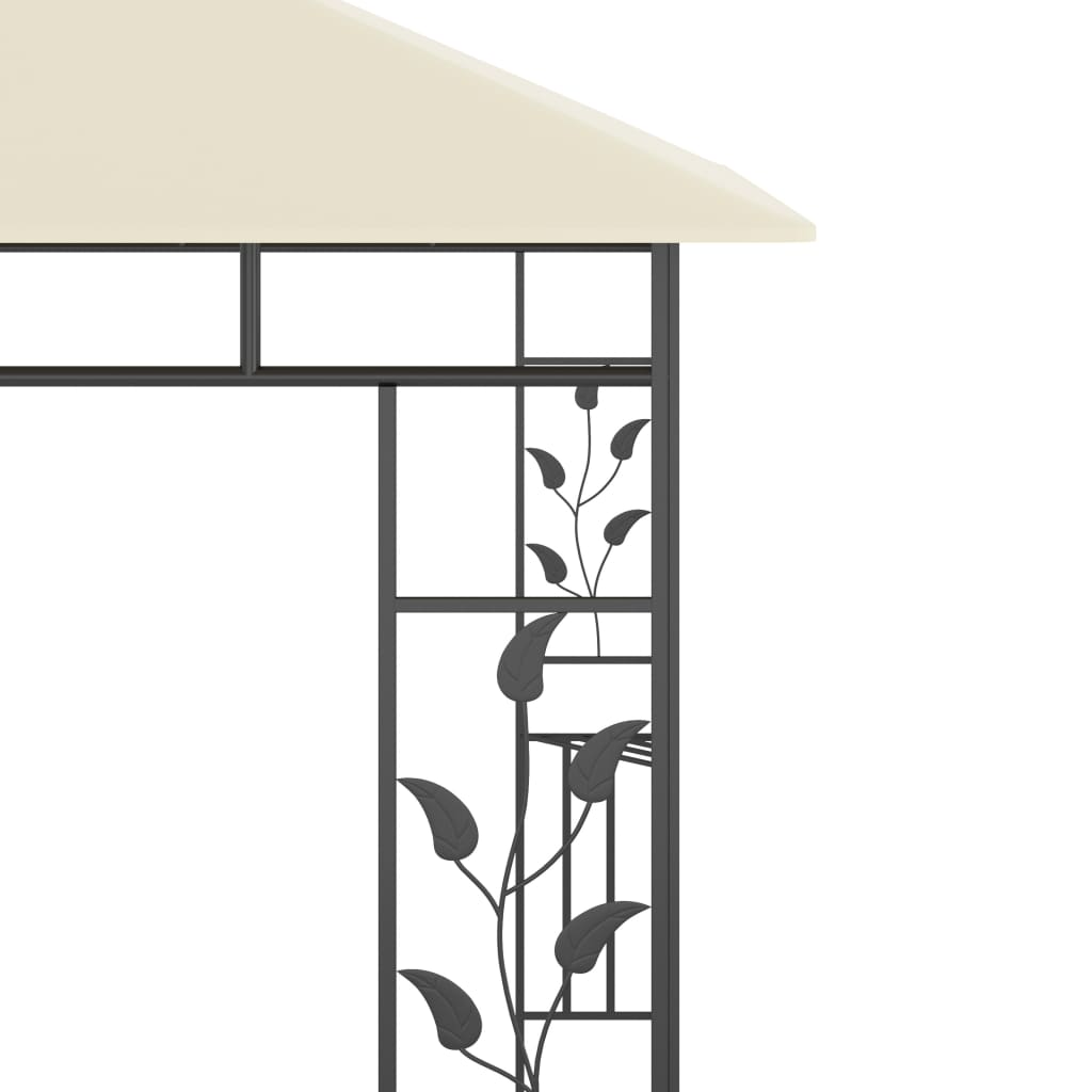 Gartenpavillon mit Moskitonetzen und Solarbeleuchtung für Garten und Terrasse