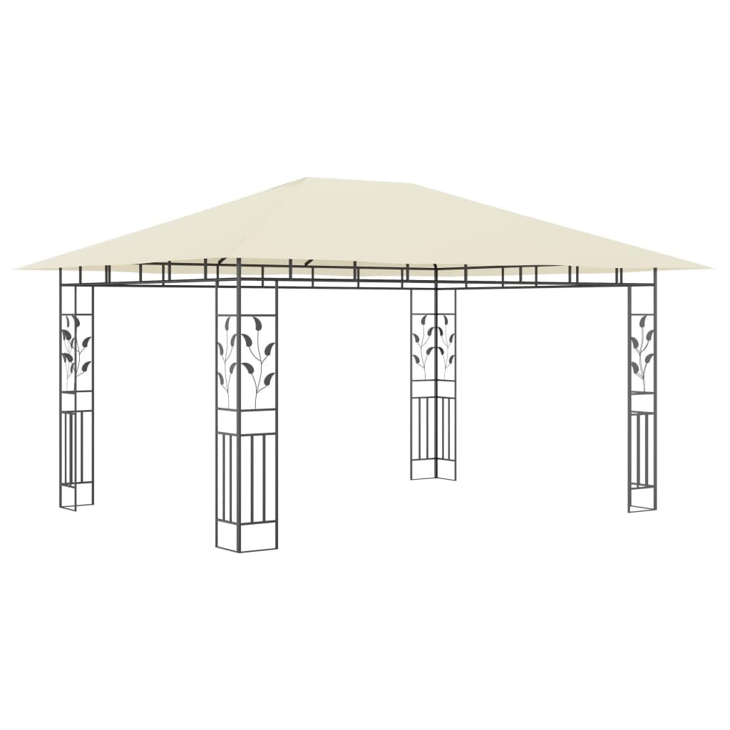 TOP Gartenpavillon mit Moskitonetzen und LED-Beleuchtung - Grillecke - Partyzelt