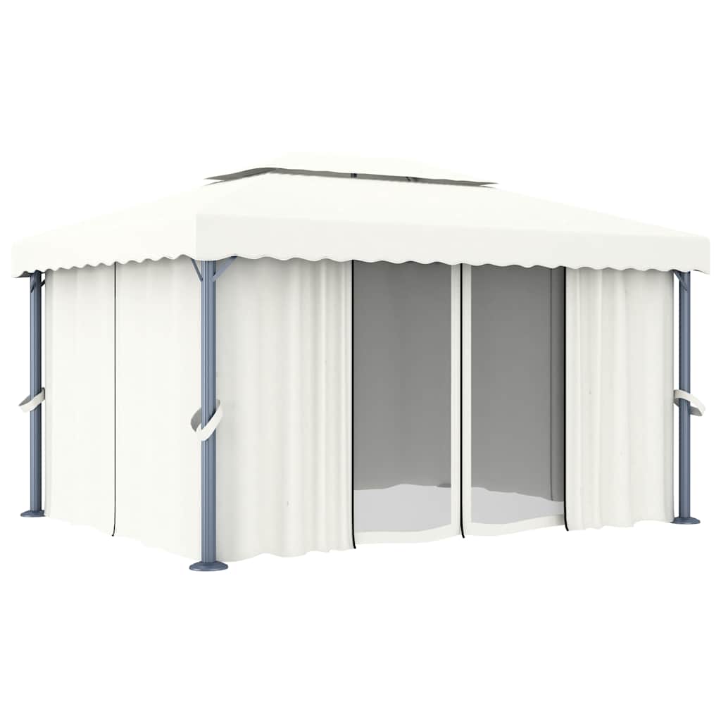 Eleganter Gartenpavillon mit Doppeldach - LED-Leuchten - Pavillon - Gartenzelt