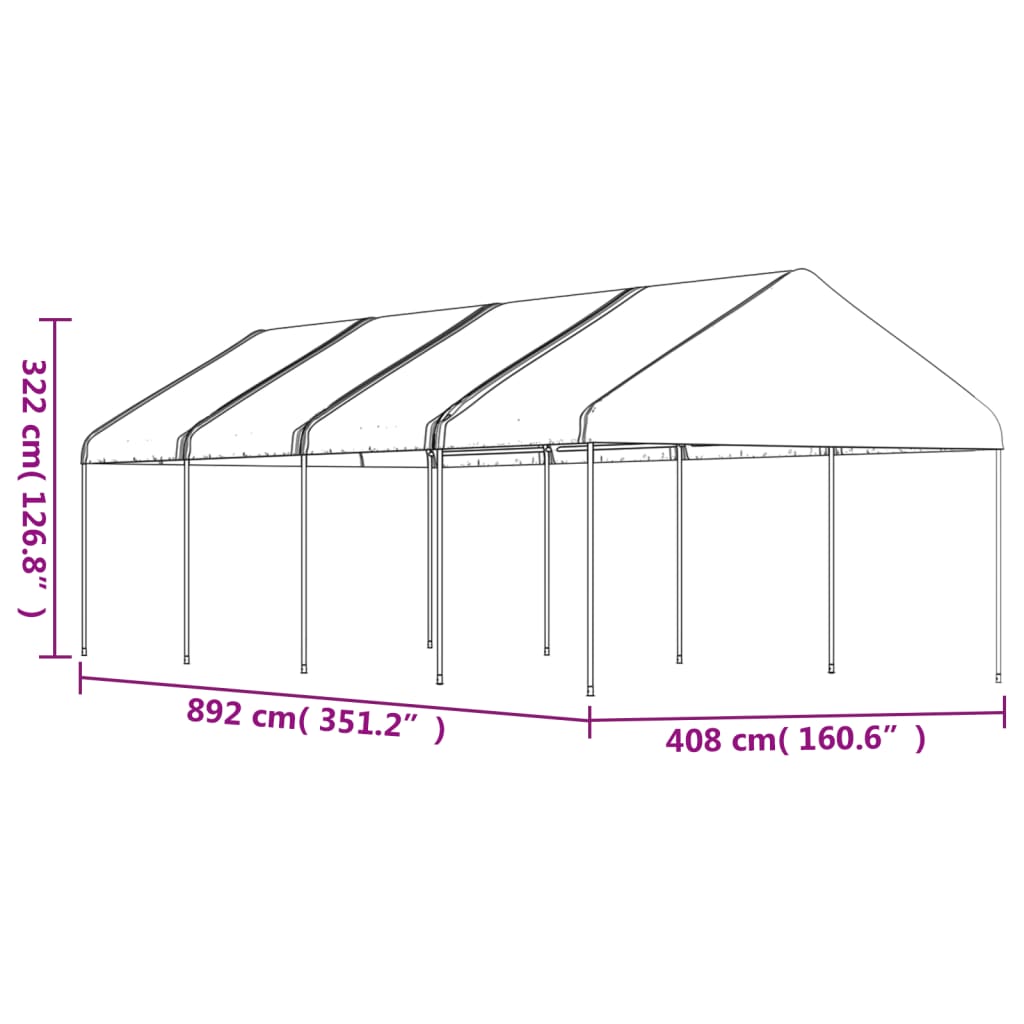 TOP Pavillon für Garten und Party - Gartenpavillon - Sonnenschutz - Gartenzelt