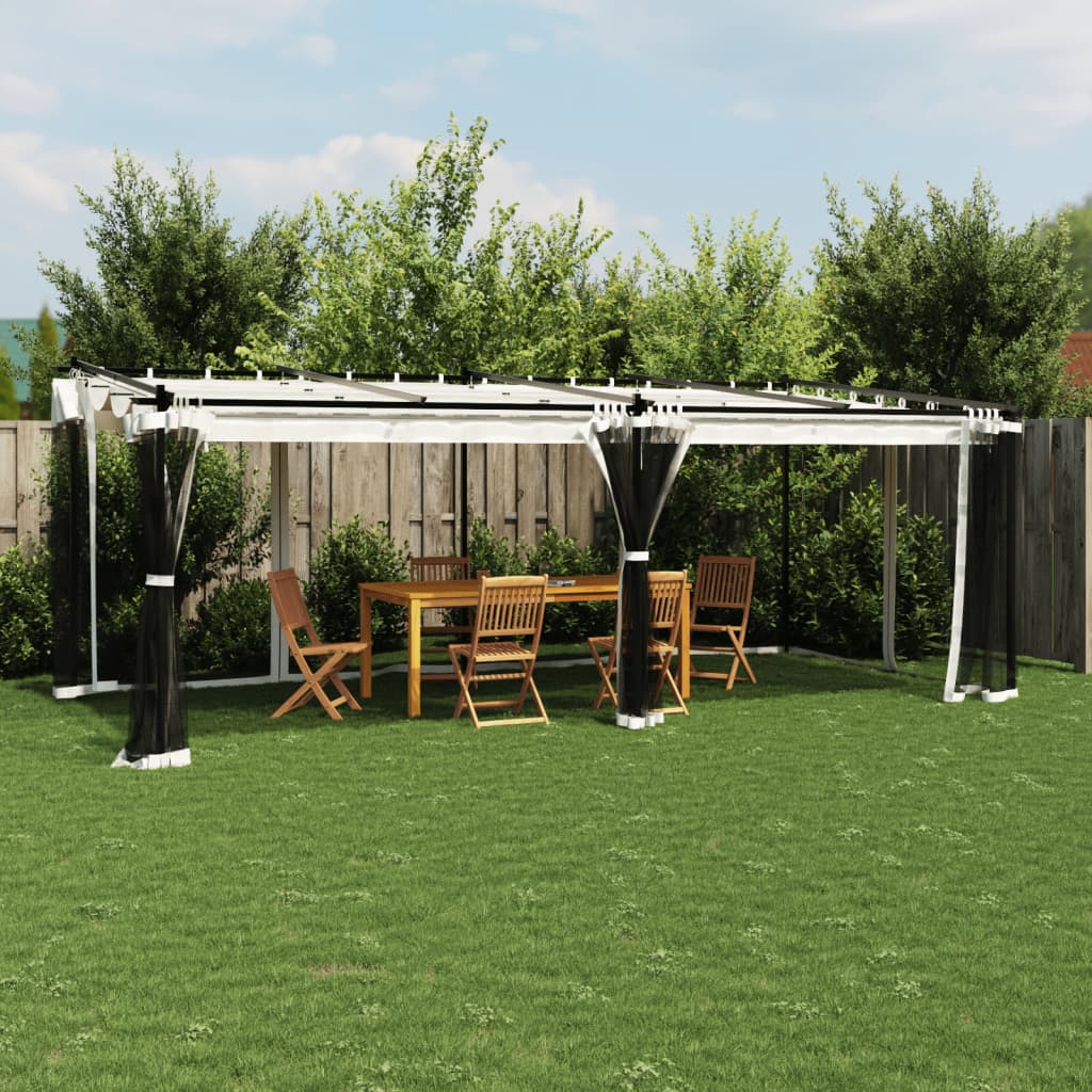 Terrassenpavillon für Garten und Familie mit einziehbarem Dachsystem - Pavillon