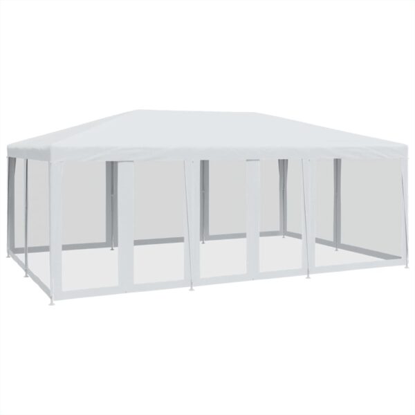 Gartenpavillon - Eventzelt mit Mesh-Seitenwänden - Pavillon - Gartenzelt - 6x4 m