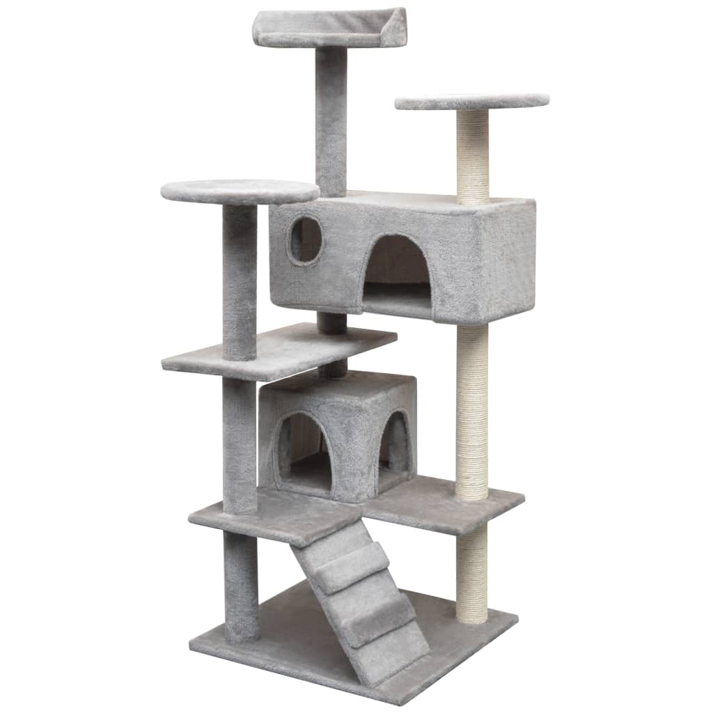 Mehrstöckiger Katzenkratzbaum - Kratzmöbel - Katzenzubehör - Spielbaum - 125 cm