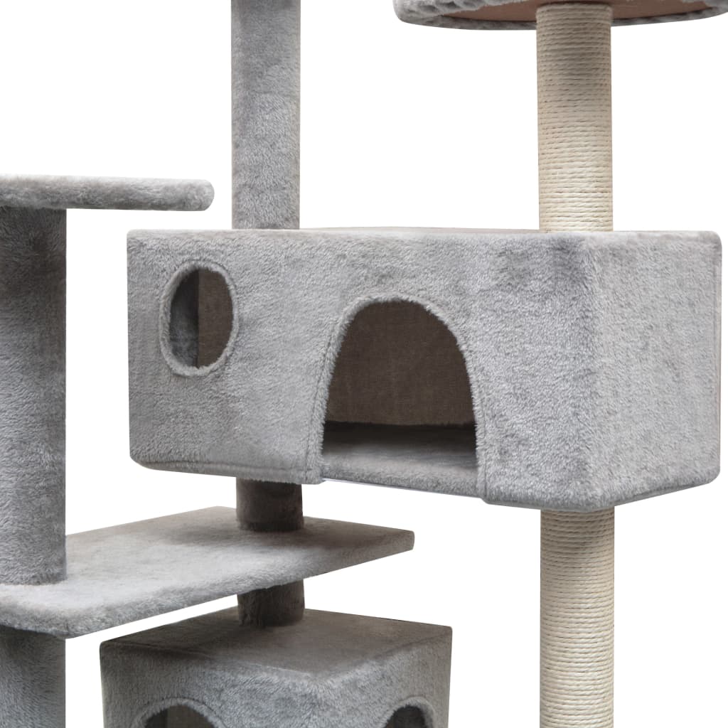 Mehrstöckiger Katzenkratzbaum - Kratzmöbel - Katzenzubehör - Spielbaum - 125 cm