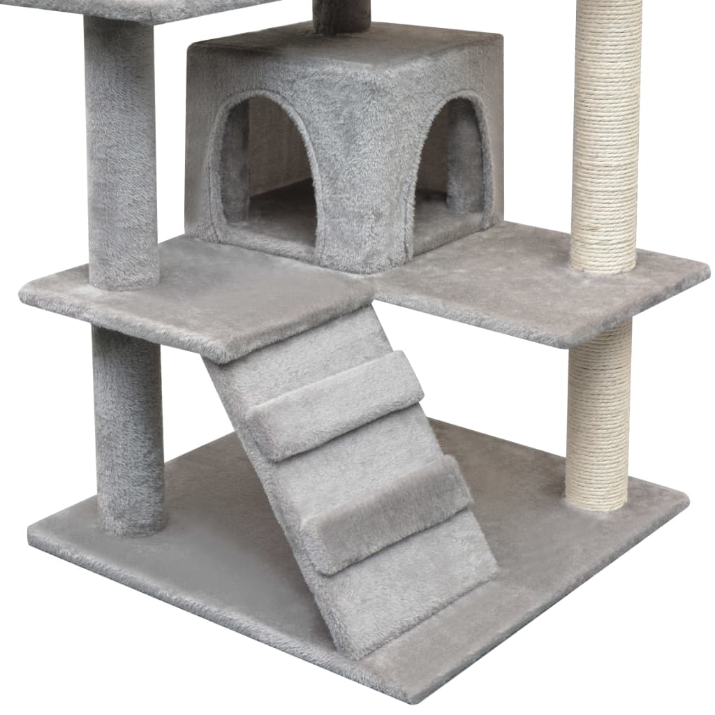 Mehrstöckiger Katzenkratzbaum - Kratzmöbel - Katzenzubehör - Spielbaum - 125 cm