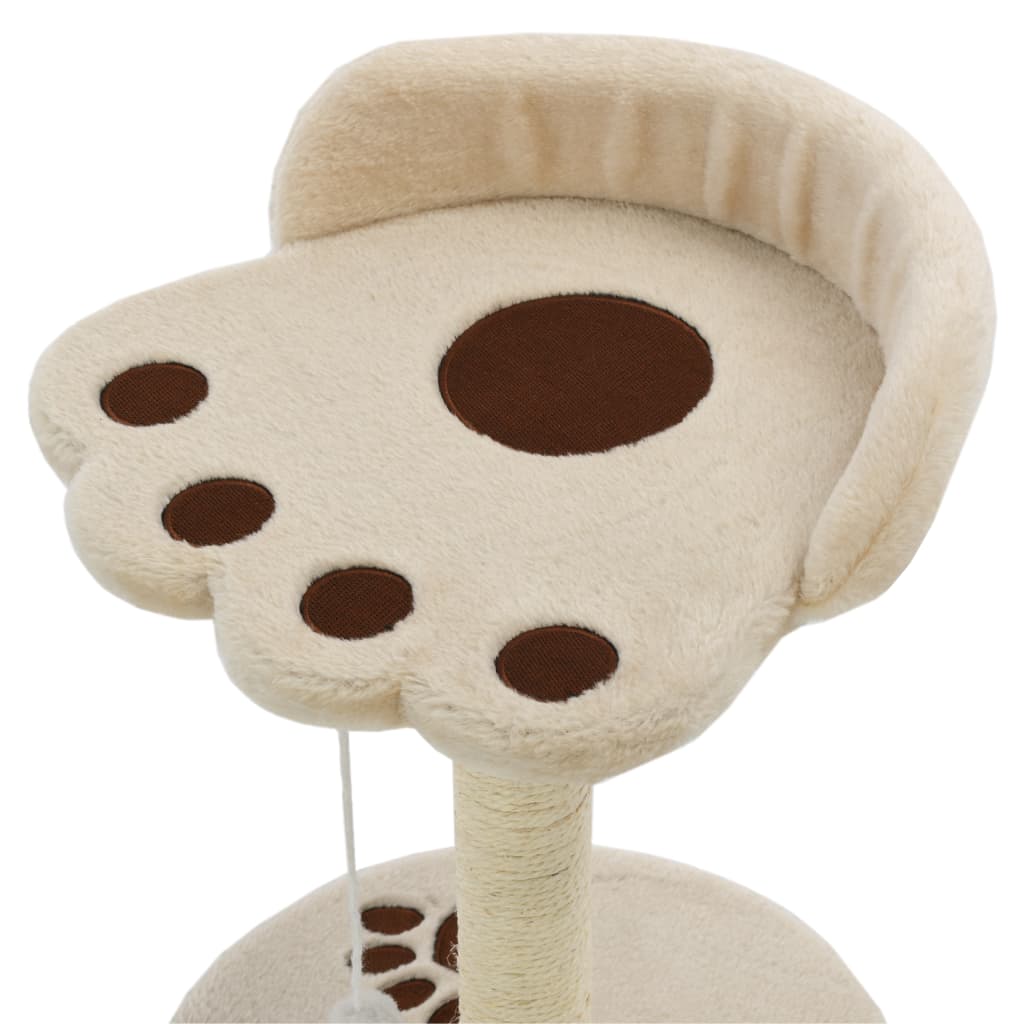 Kleiner Katzenkratzbaum - Kitten - Sisalstamm - Spielmaus - Ruhezone - 40 cm