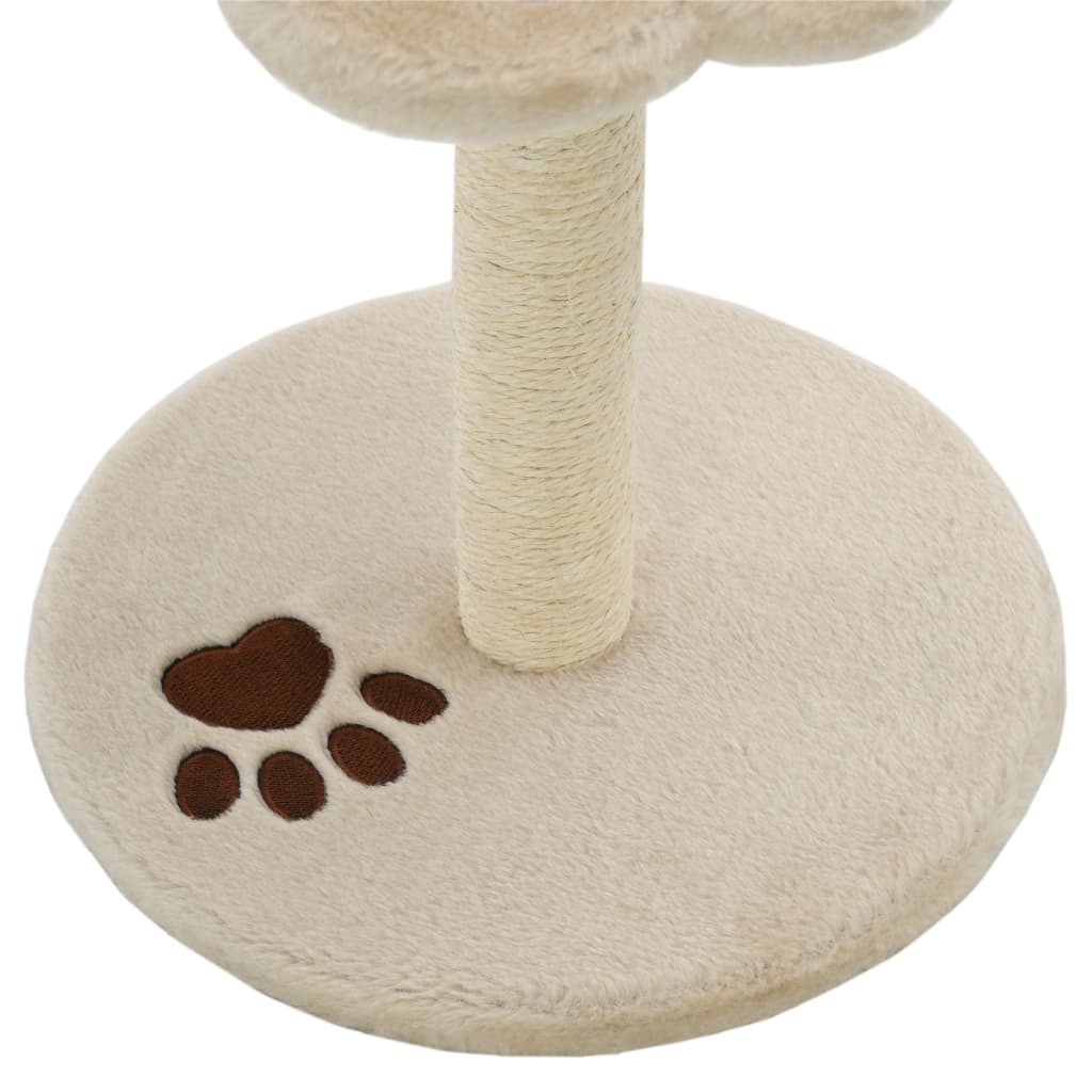 Kleiner Katzenkratzbaum - Kitten - Sisalstamm - Spielmaus - Ruhezone - 40 cm