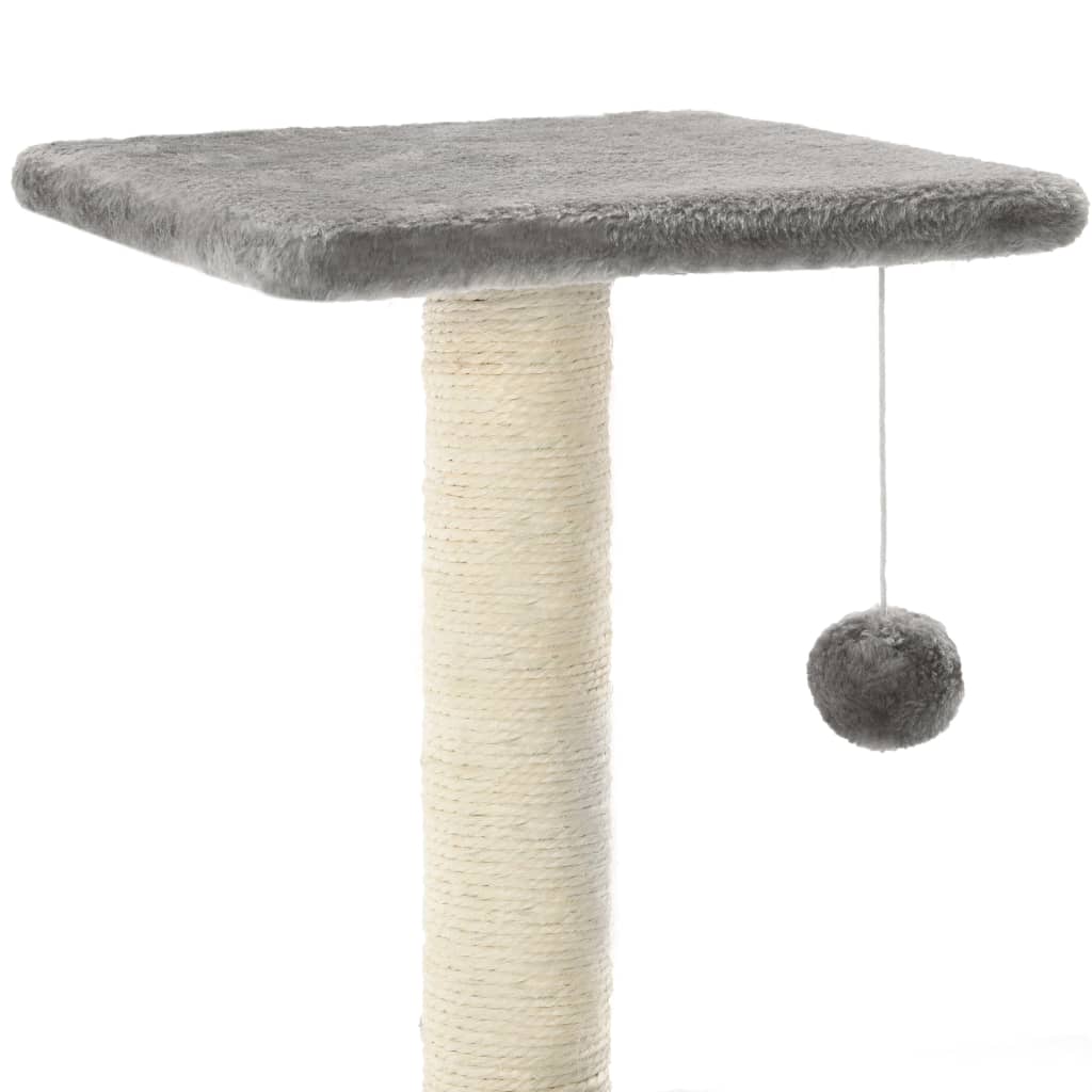 Stabiler Katzenkratzbaum für Kätzchen - Plattformen mit Plüschoberfläche - 65 cm