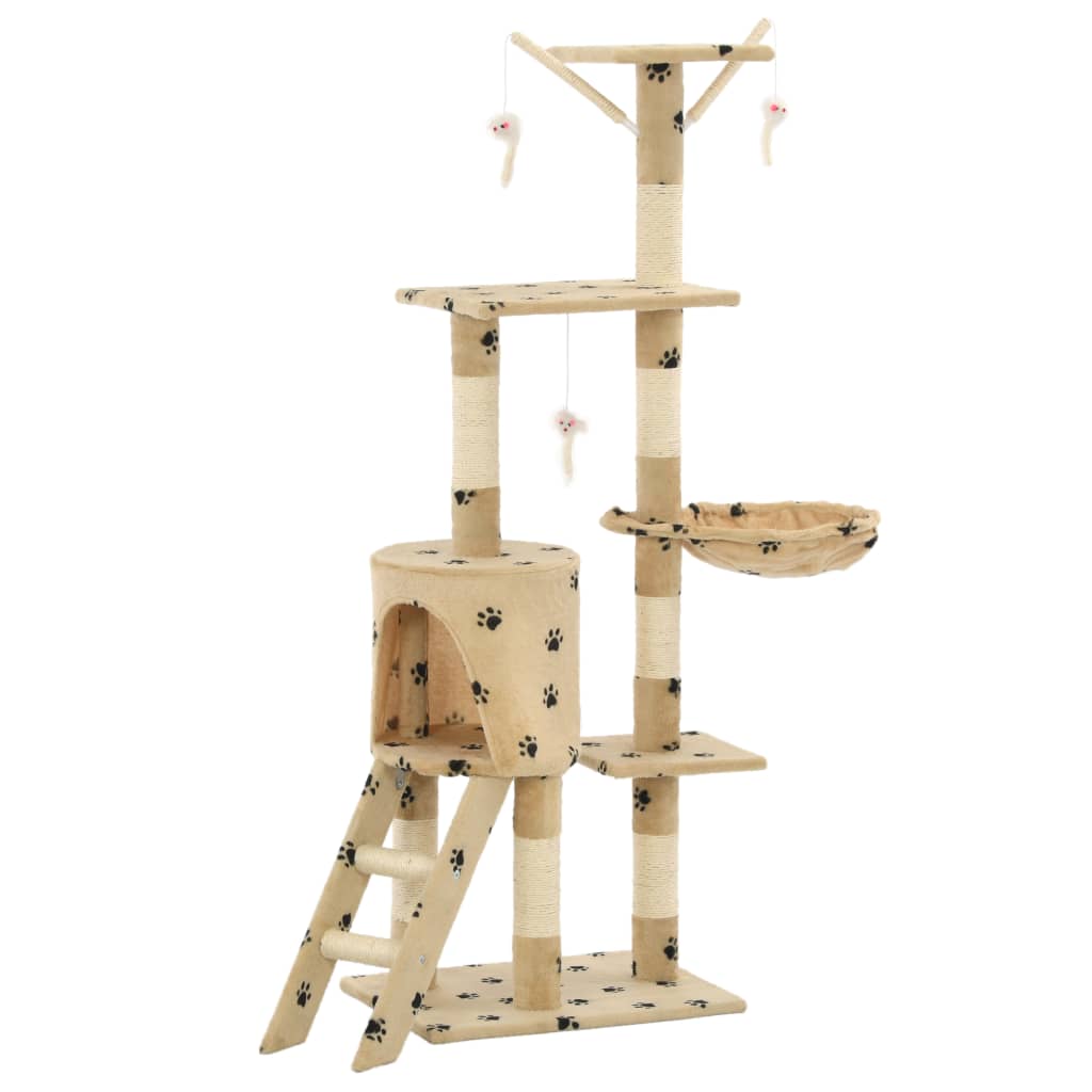 Kratzbaum - Katzenmöbel - Katzenkratzbaum - mit Höhlen & Liegeflächen - 138 cm
