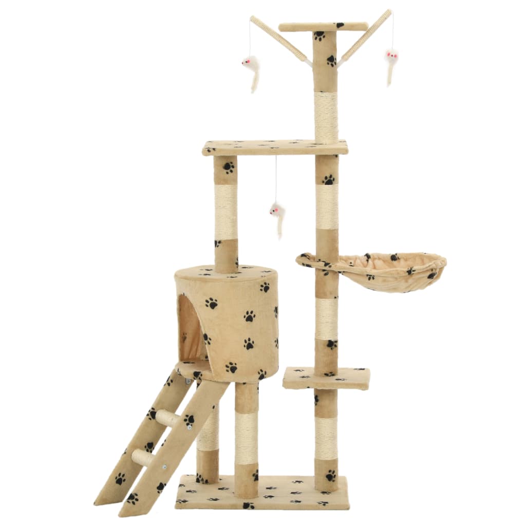 Kratzbaum - Katzenmöbel - Katzenkratzbaum - mit Höhlen & Liegeflächen - 138 cm