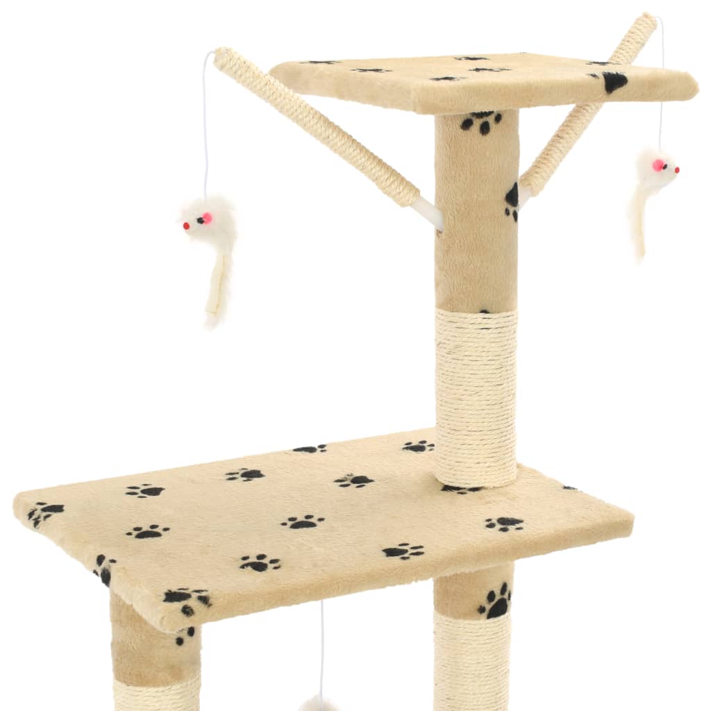 Kratzbaum - Katzenmöbel - Katzenkratzbaum - mit Höhlen & Liegeflächen - 138 cm
