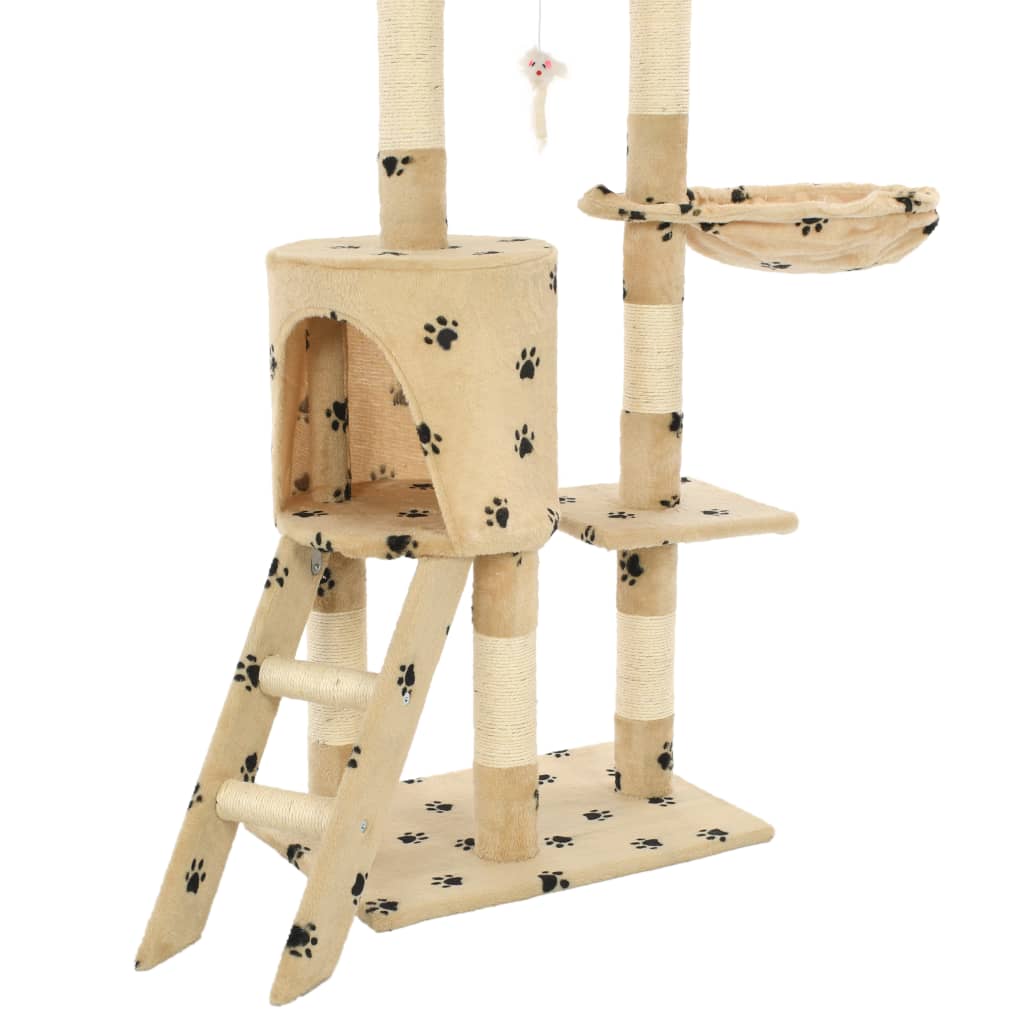 Kratzbaum - Katzenmöbel - Katzenkratzbaum - mit Höhlen & Liegeflächen - 138 cm