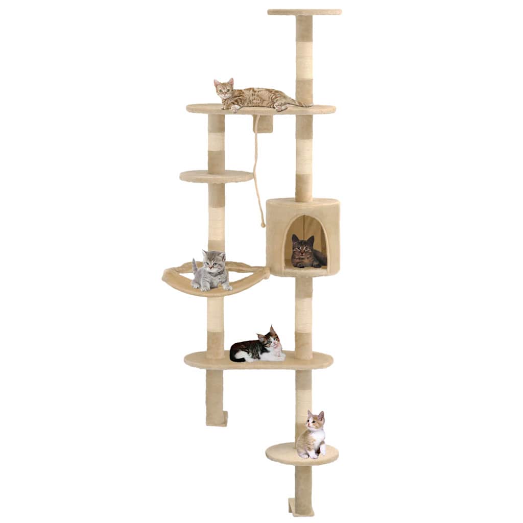 Platzsparender Kratzbaum für Katzen zur Wandmontage - Katzenzubehör - Katzenbaum