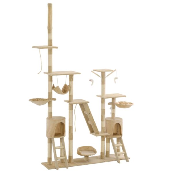 Deckenhoher Katzenkratzbaum - Katzenmöbel - Kratzmöbel - Kletterbaum - 230-250cm