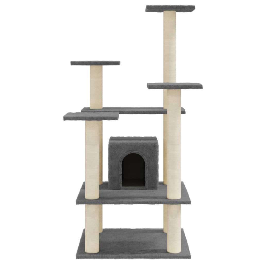 Kratzbaum - Katzenmöbel - Katzenkratzbaum - Spielbaum - Sisal - 60,5x60x110 cm