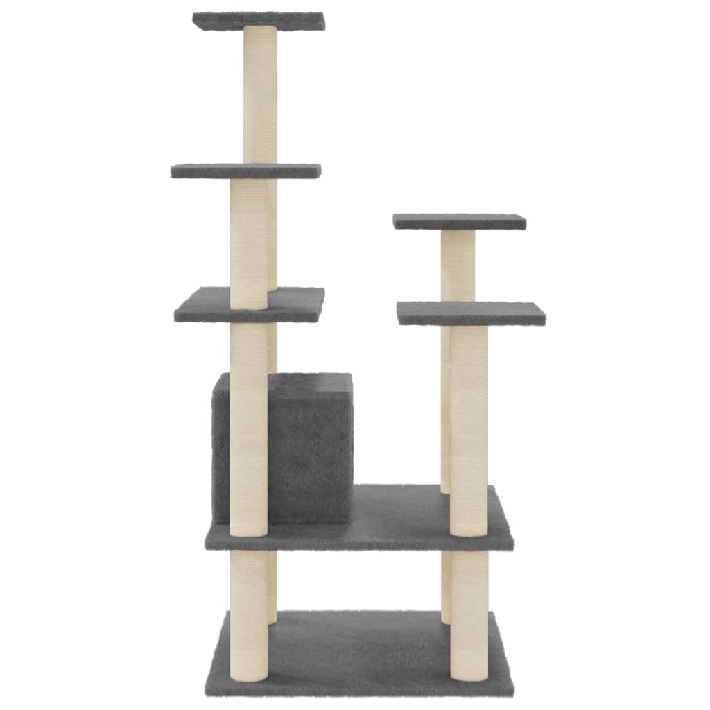 Kratzbaum - Katzenmöbel - Katzenkratzbaum - Spielbaum - Sisal - 60,5x60x110 cm