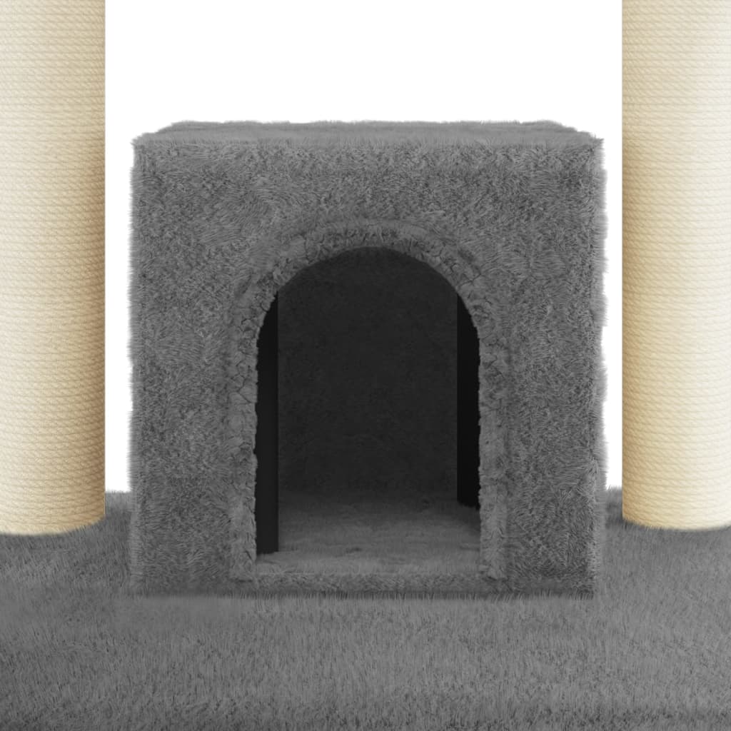Kratzbaum - Katzenmöbel - Katzenkratzbaum - Spielbaum - Sisal - 60,5x60x110 cm