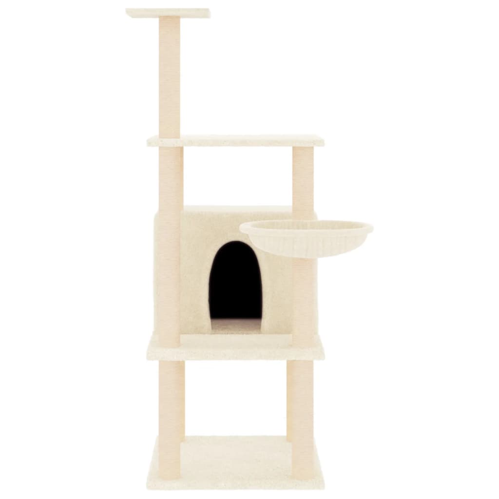 Stabiler Kratzbaum für Katzen - Katzenkratzbaum - Spielturm - mit Kuschelhöhle