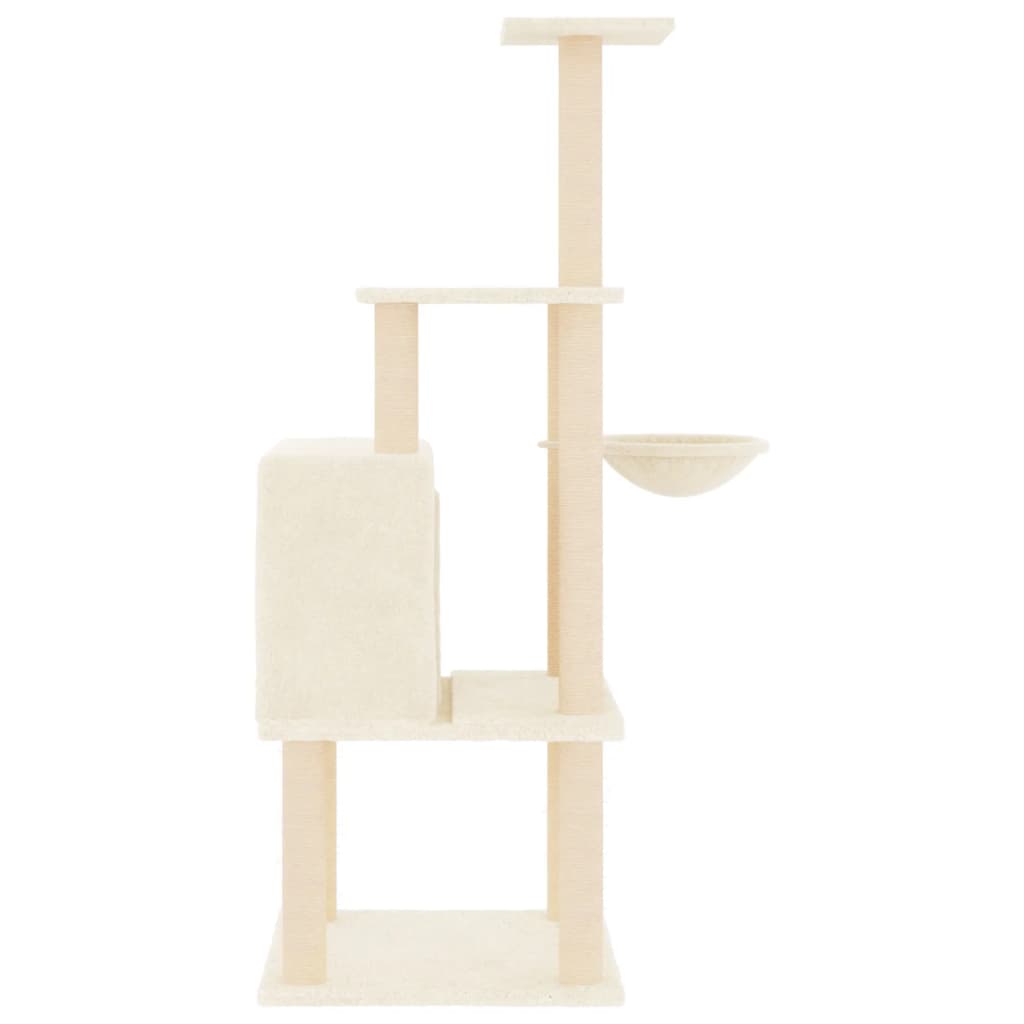 Stabiler Kratzbaum für Katzen - Katzenkratzbaum - Spielturm - mit Kuschelhöhle
