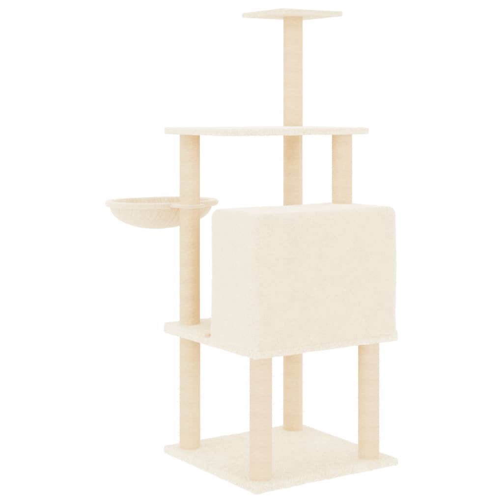 Stabiler Kratzbaum für Katzen - Katzenkratzbaum - Spielturm - mit Kuschelhöhle
