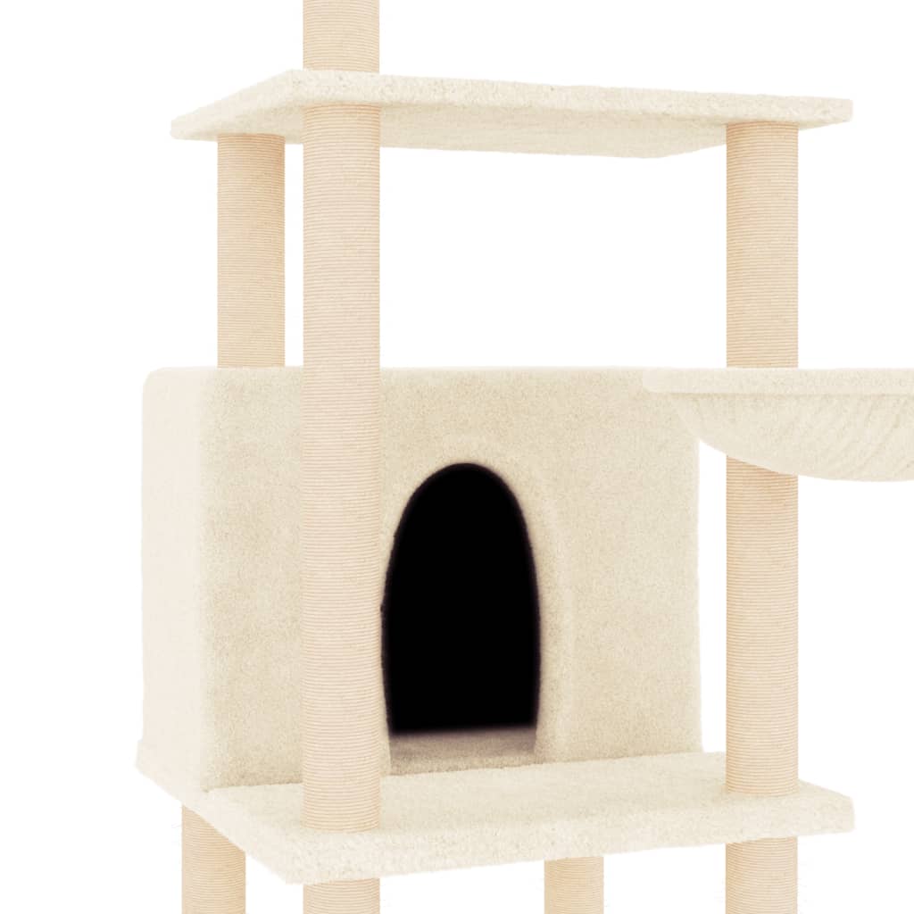 Stabiler Kratzbaum für Katzen - Katzenkratzbaum - Spielturm - mit Kuschelhöhle