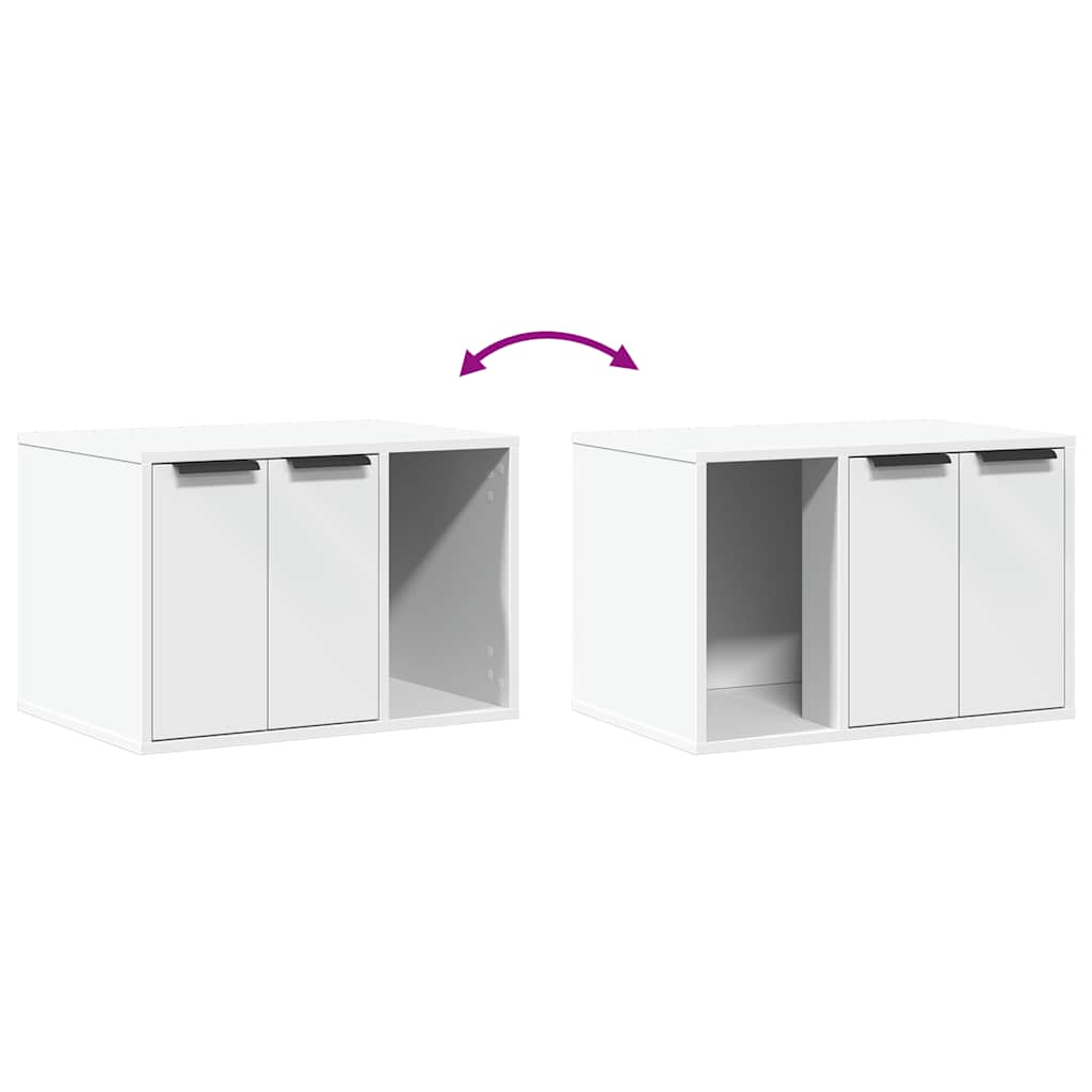 Katzenmöbel - Katzentoilette - Schrank mit Türen - Schlafhöhle - 60x40x40 cm