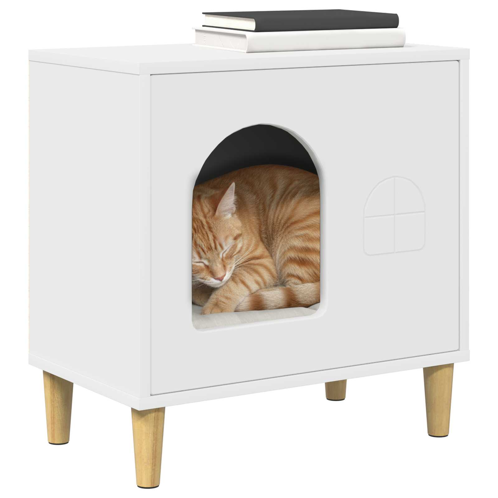 Katzenmöbel - Katzenhaus - Katzenhöhle - Katzenzubehör - Katzenbett - 51x30x52cm
