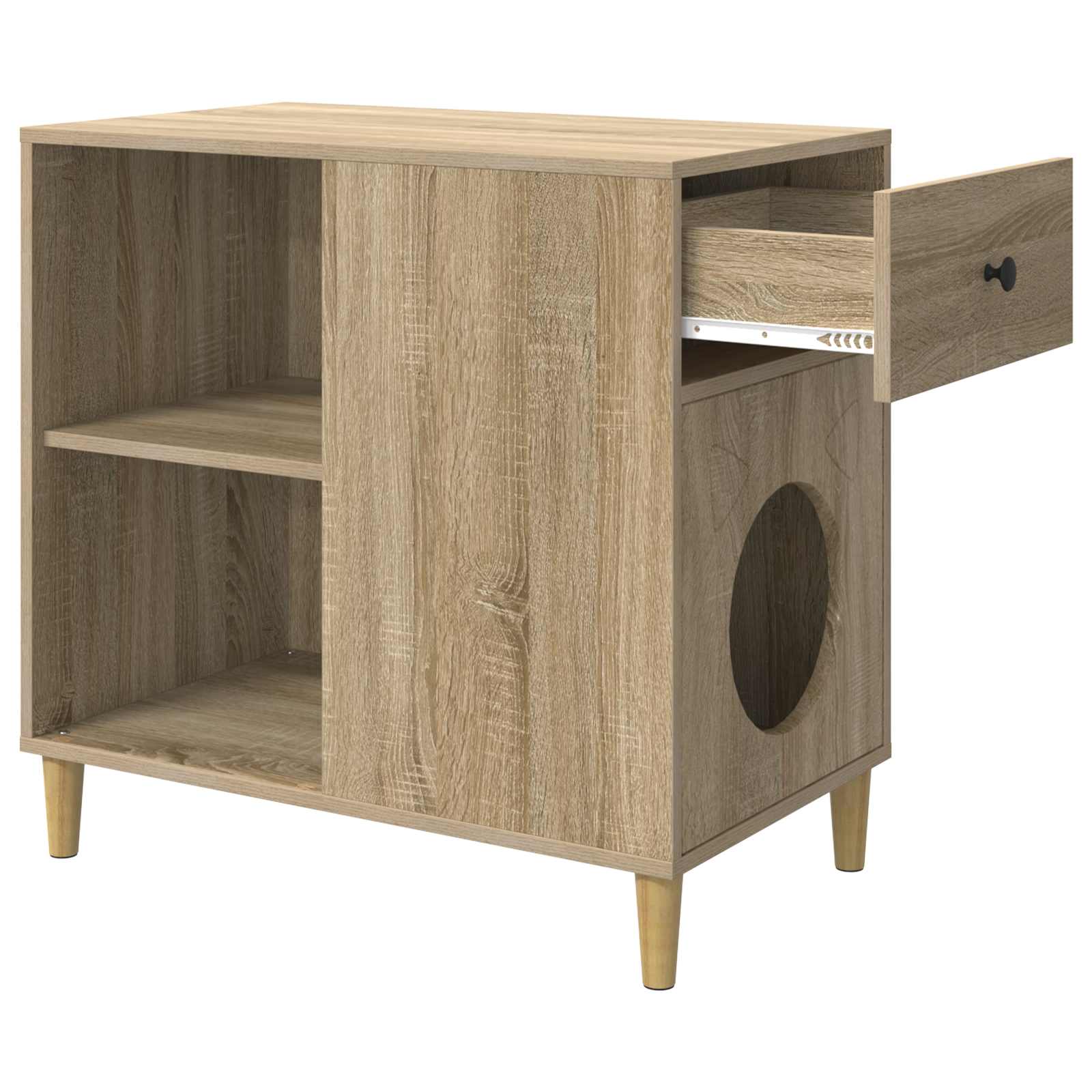 Katzenhöhle - Katzenmöbel - Katzenklo Versteck - Katzenhaus - 72 x 42,5 x 70 cm
