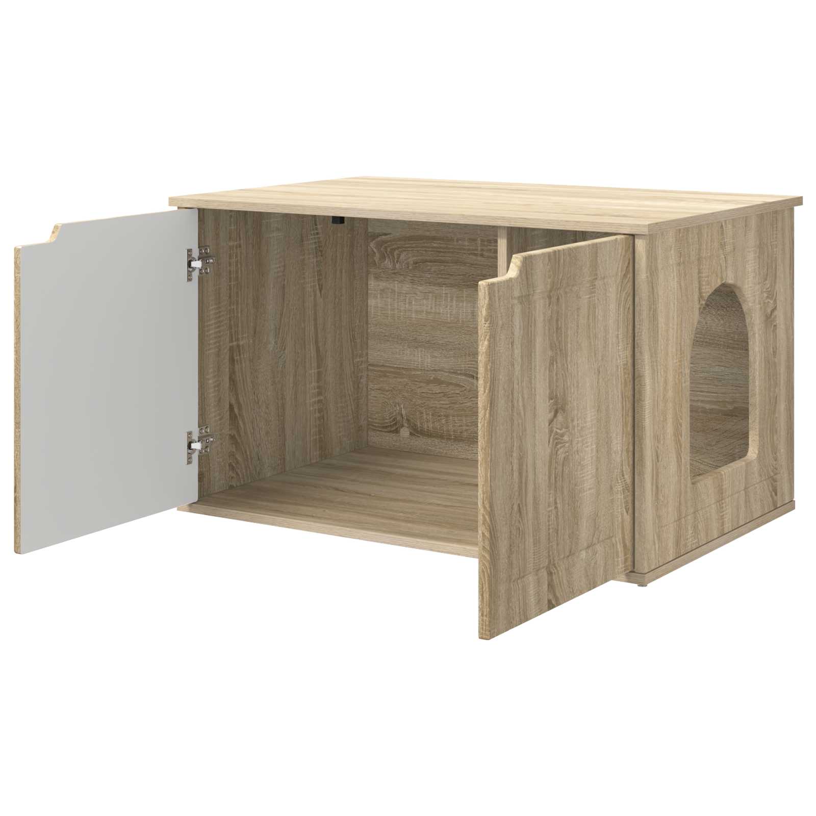 Stilvolles Katzenhaus als diskrete Lösung für Katzenklo - Katzenzubehör - 85x55