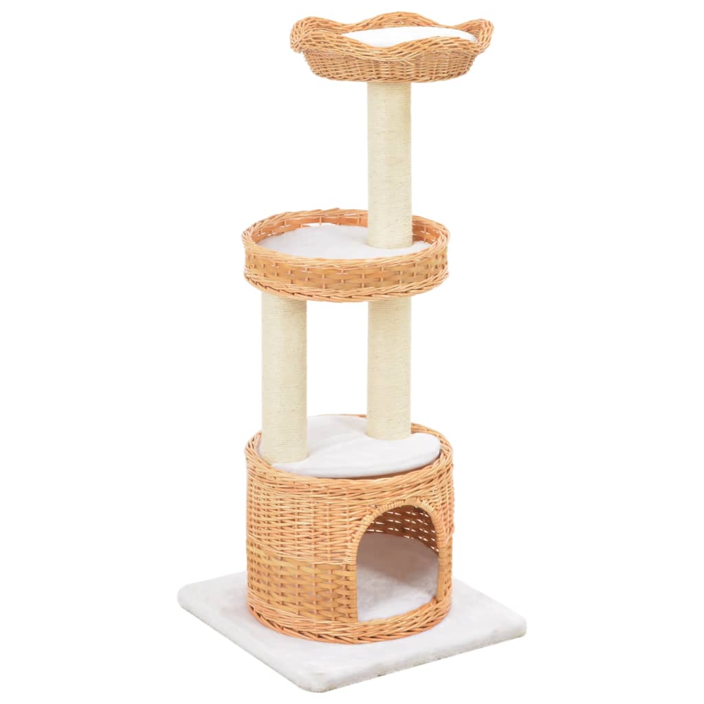Toller Kratzbaum - Katzenmöbel aus Weide - Katzenkratzbaum - Katzenbaum - 94 cm