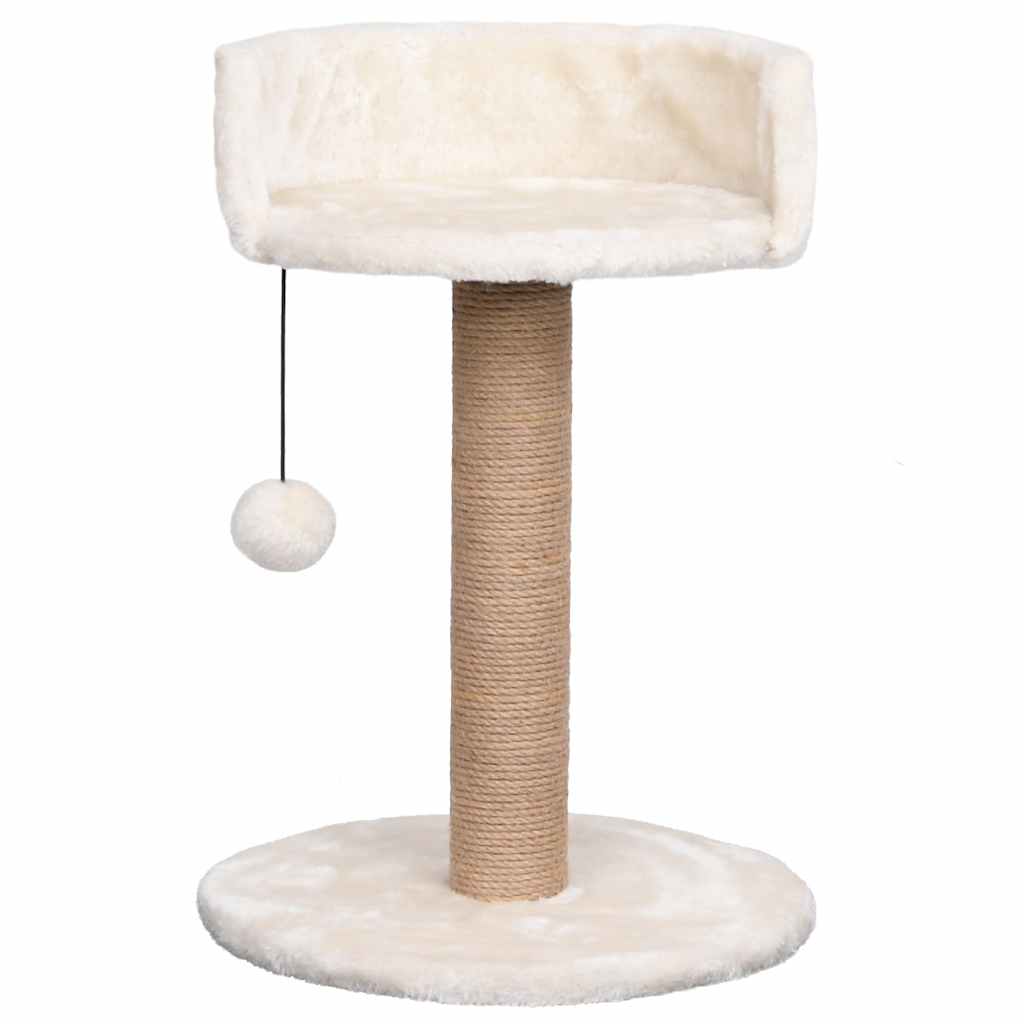 Kompakter Katzenkratzbaum mit Seegraskratzsäule - Katzenbett - Kratzbaum - 49 cm