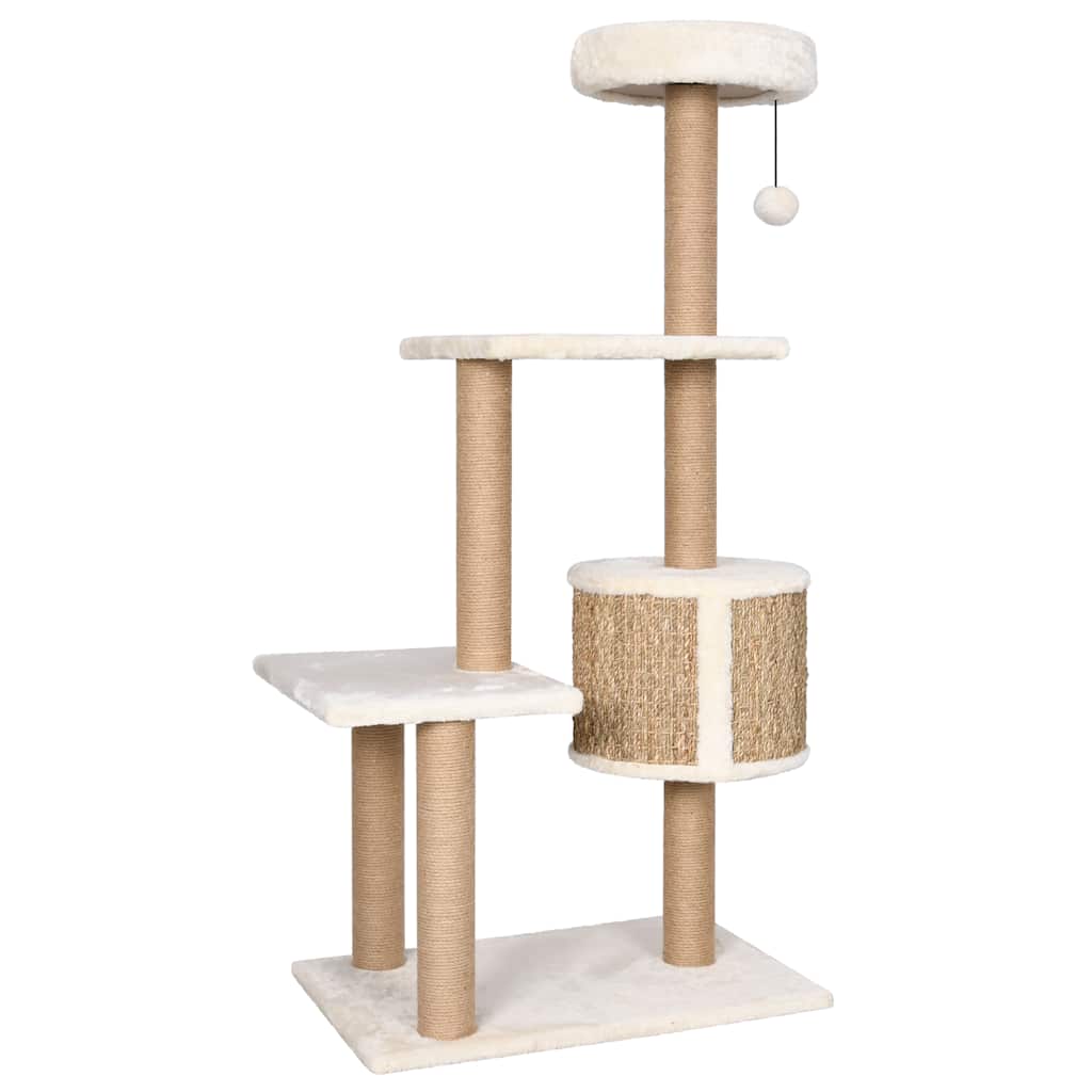 Vielseitige Katzenkratzbaum - Kratzbaum - Katzenmöbel - Seegras - 60x40x123 cm