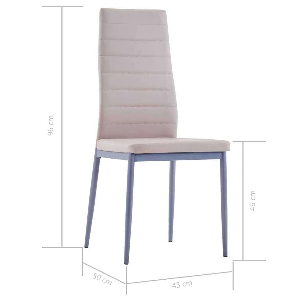 Modernes 7-teiliges Esstisch-Set - Glastisch - Esszimmertisch - 120 x 60 x 74 cm
