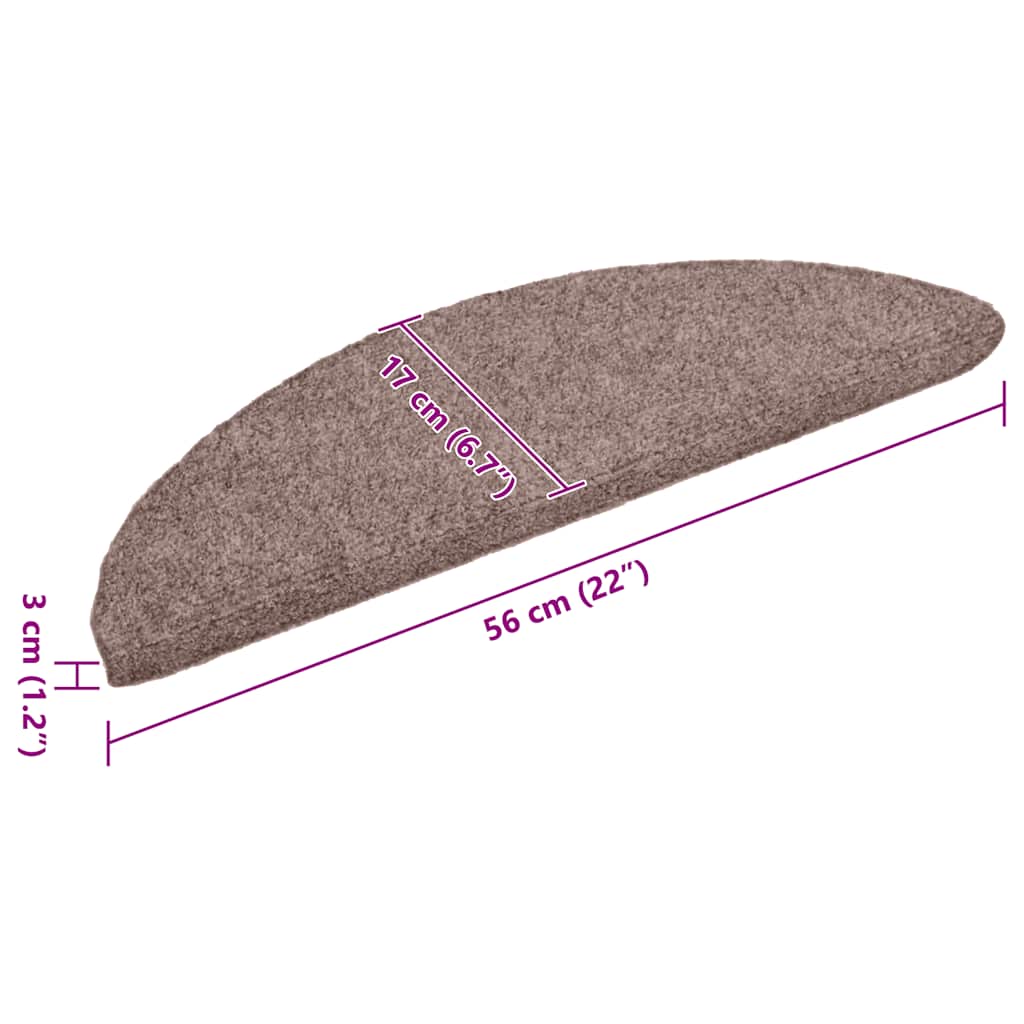 Stufenteppich Halbrund 56×17 cm
