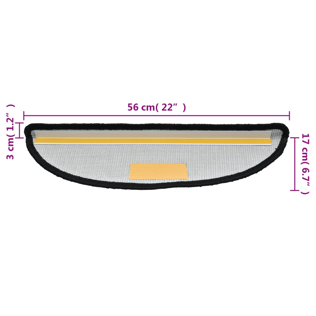 Stufenmatte Halbrund 56×17 cm