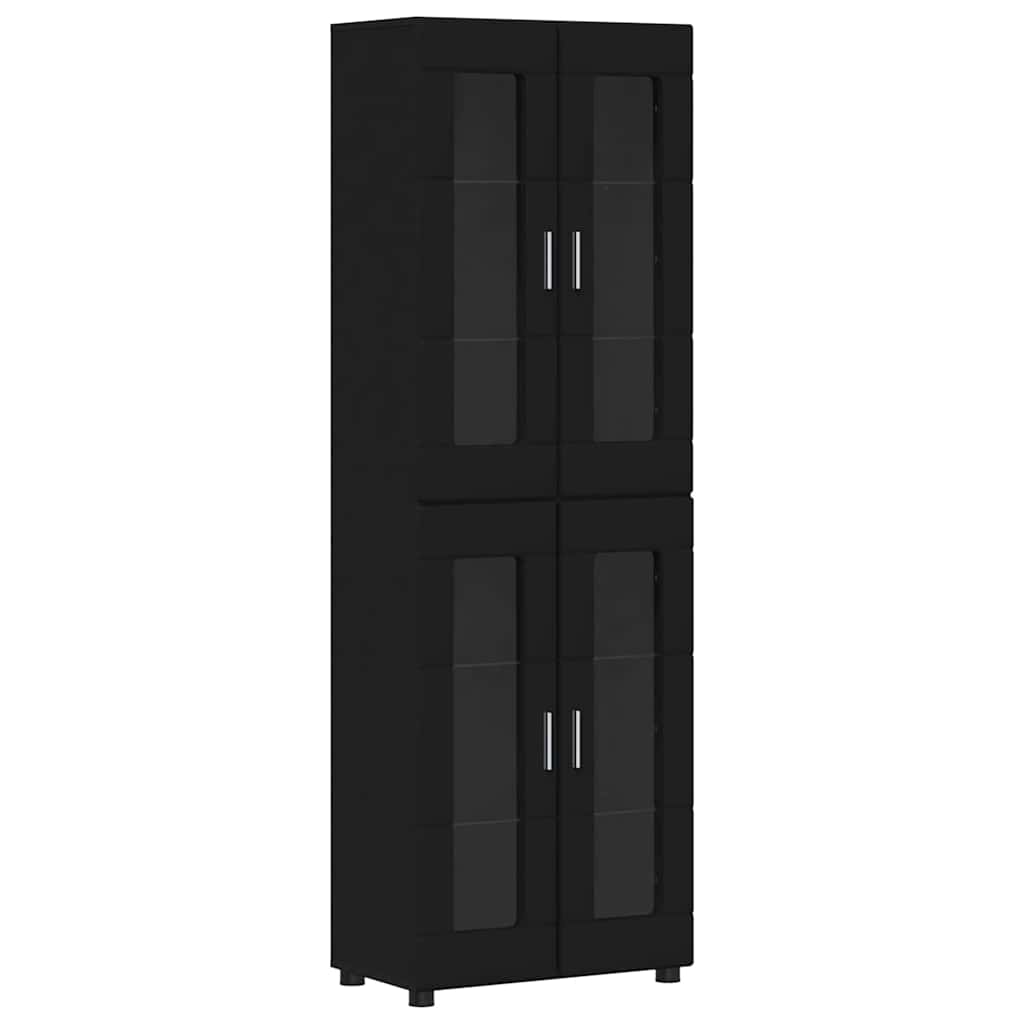 Highboard mit Glastüren - Hochschrannk - Vitrine - Wohnzimmerschrank - 182 cm