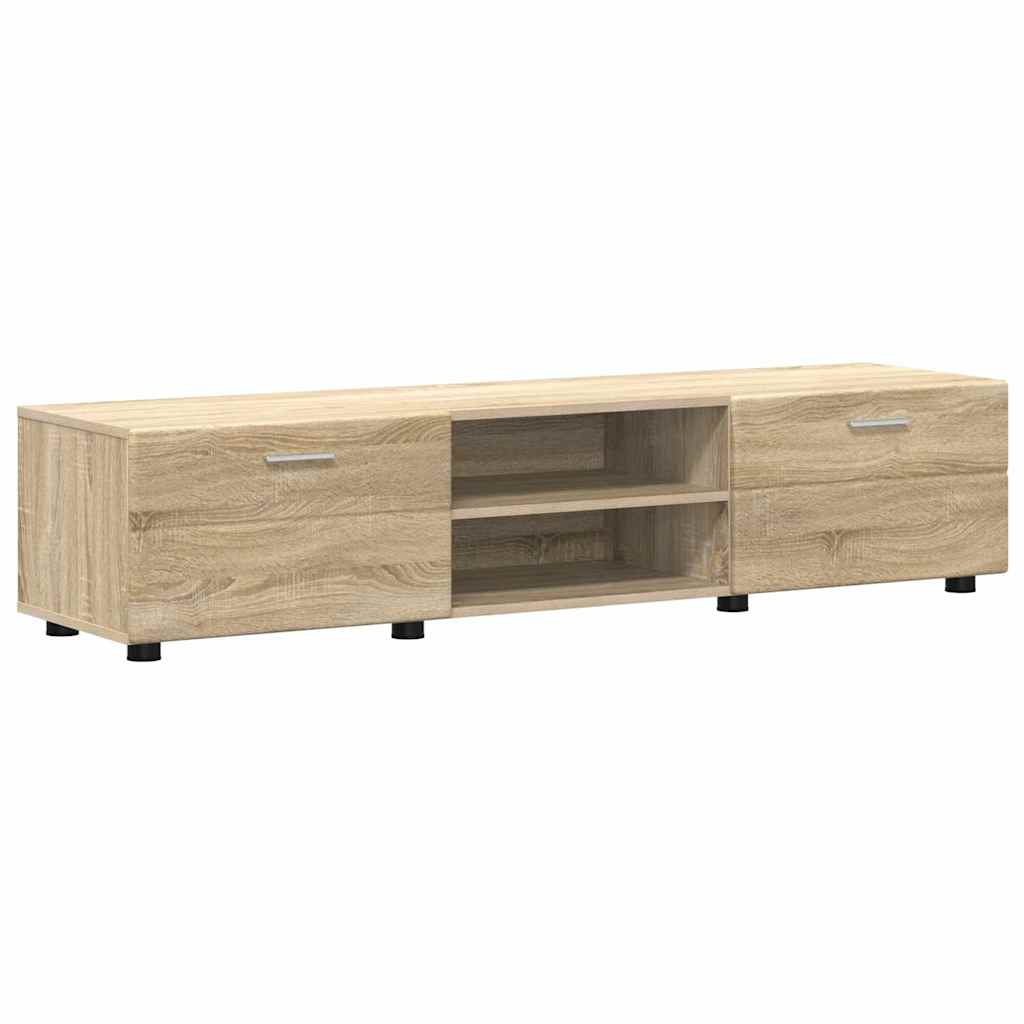 TV-Schrankset - Lowboard - Wandschrank mit Glastüren - Fersehmöbel - 2-teilig