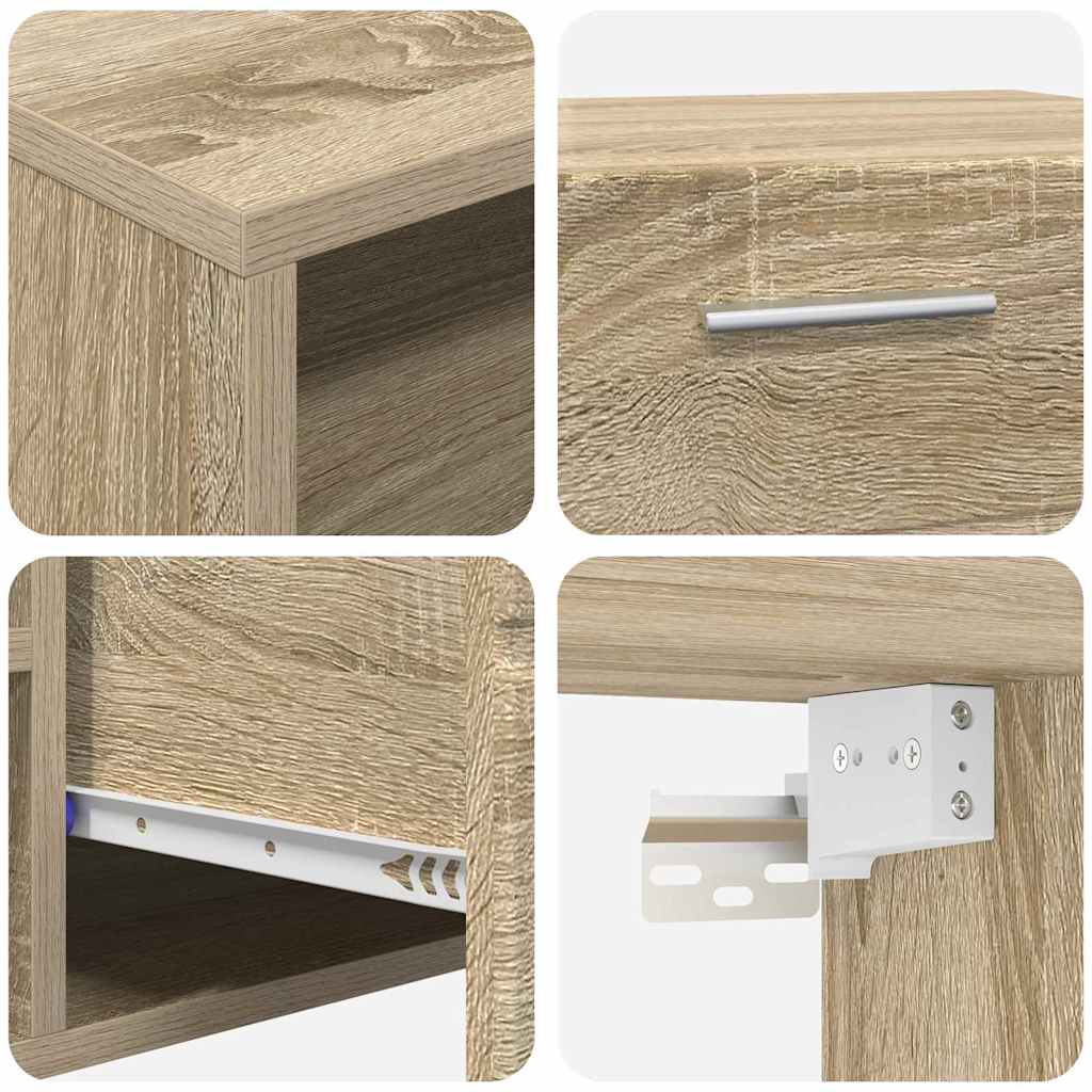 TV-Schrankset - Lowboard - Wandschrank mit Glastüren - Fersehmöbel - 2-teilig