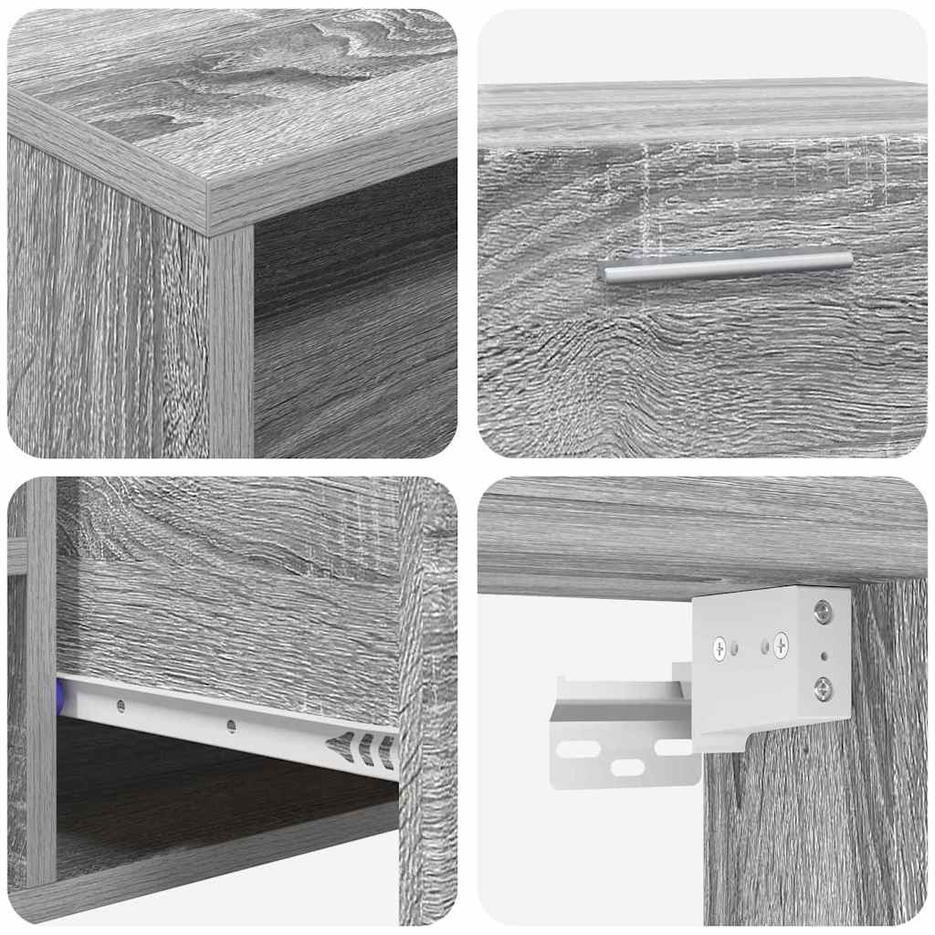 TV-Schrankset - Lowboard - Vitrine mit Glastüren - Fersehmöbel - 2-tlg Möbelset