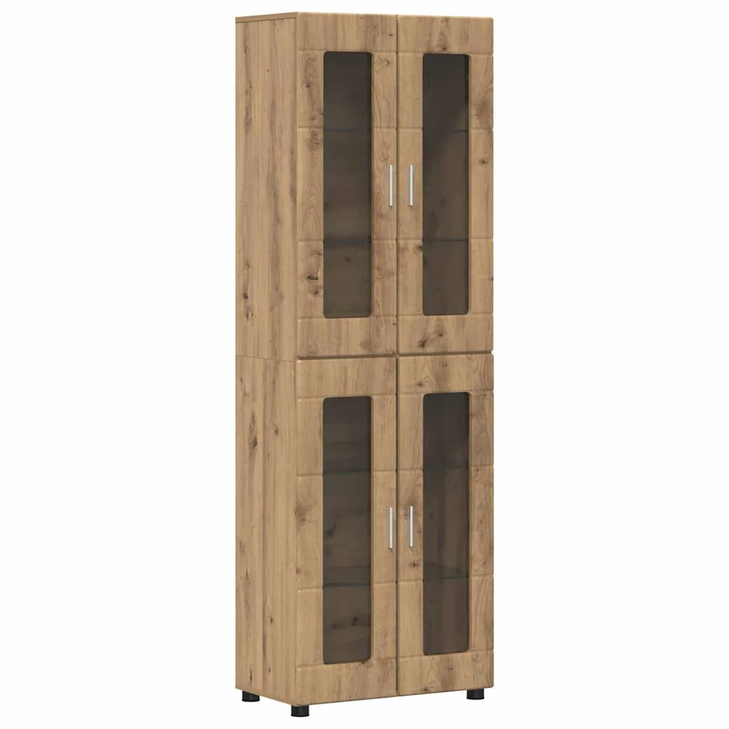 TV-Schrankset - Highboard - Wandschrank - Vitrine - Fernsehmöbel - 3er Möbelset